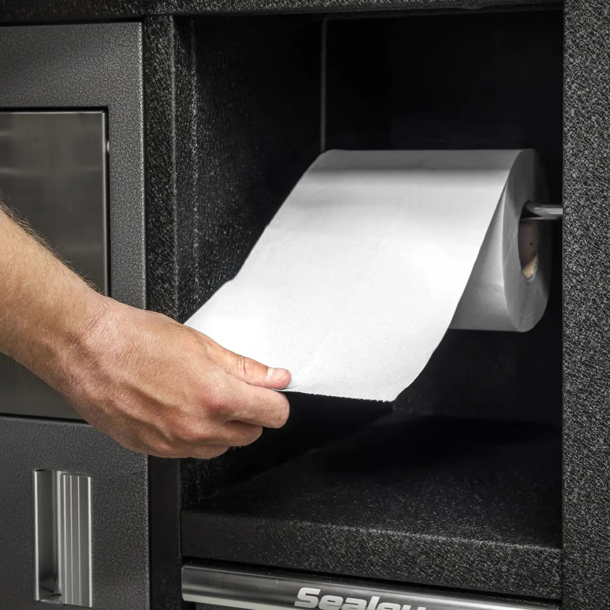 Sealey White Embossed 2-Ply Paper Roll 60m - Pack of 6 White Rose Tools