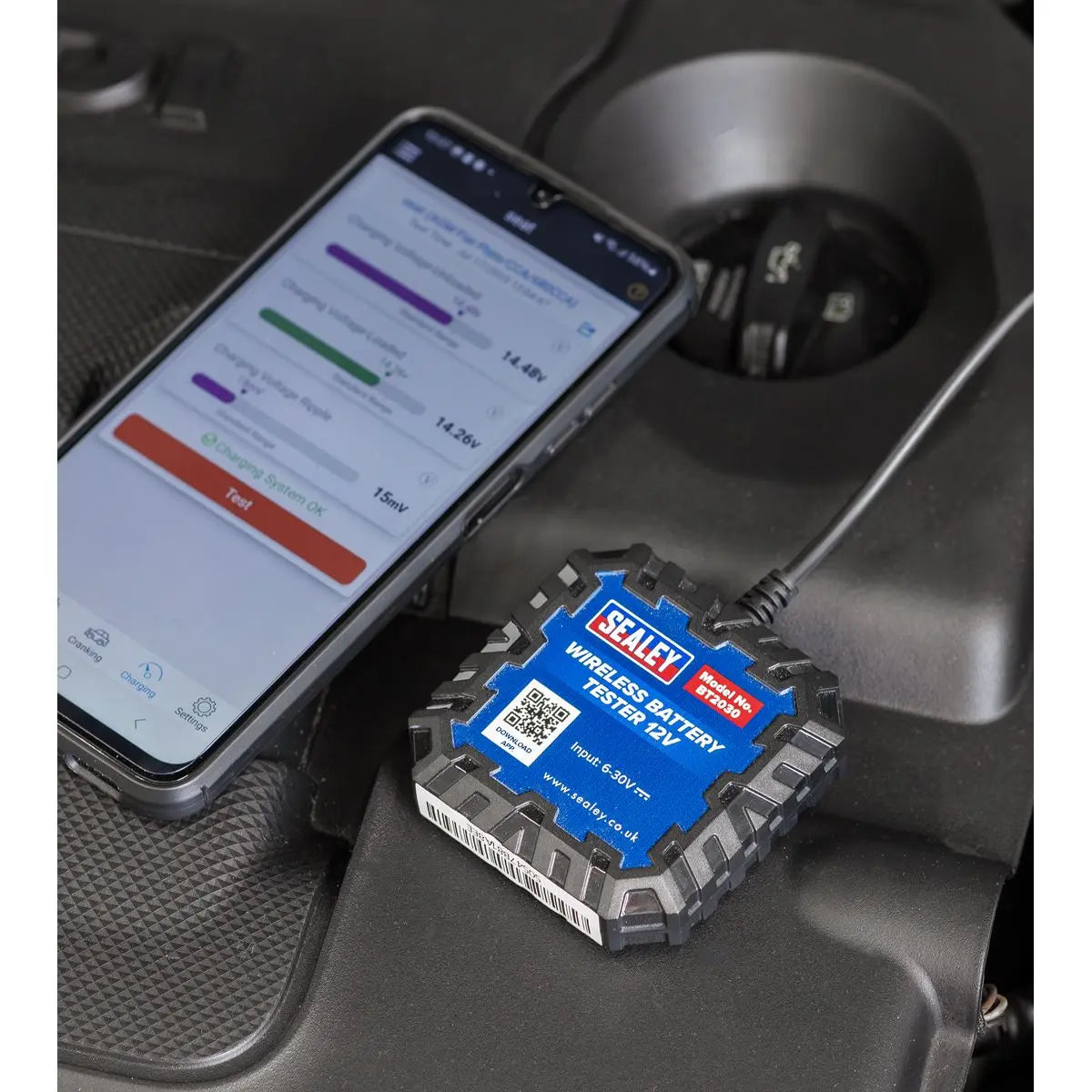 Sealey Wireless Battery Tester 12V  White Rose Tools