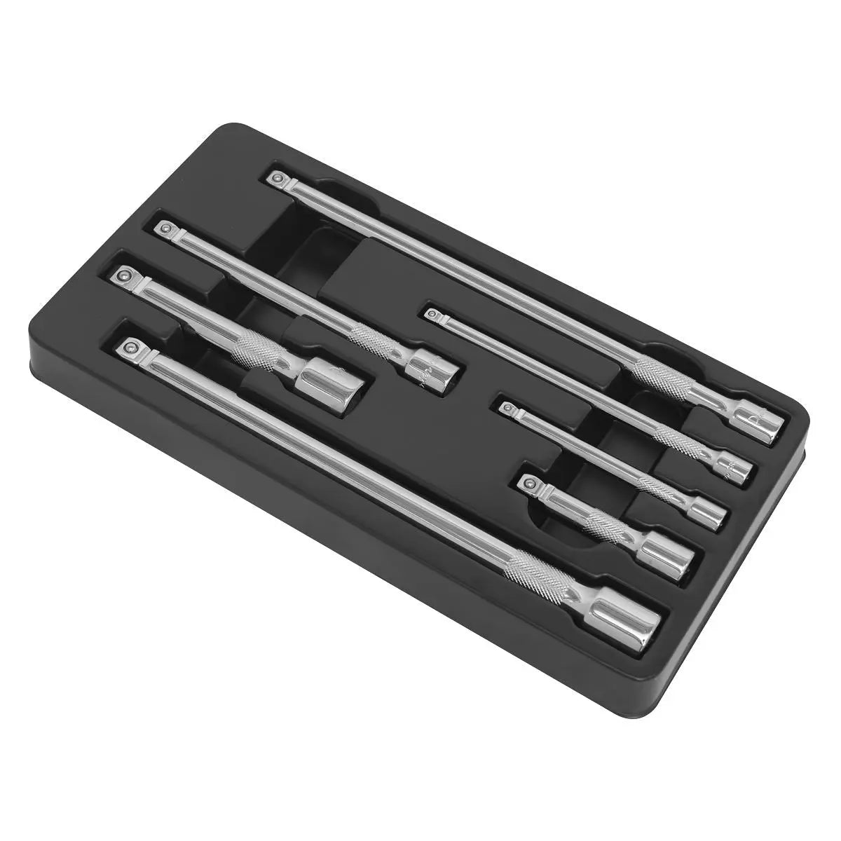 Sealey Wobble Rigid Extension Bar Set 7 Piece 1/4" 3/8" 1/2" Drive