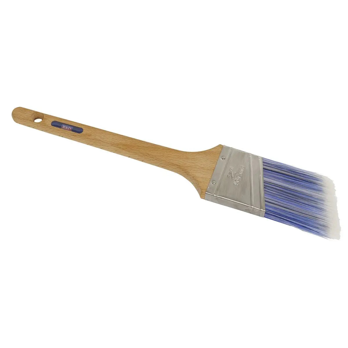 Sealey Wooden Handle Cutting-In Paint Brush 50mm  White Rose Tools