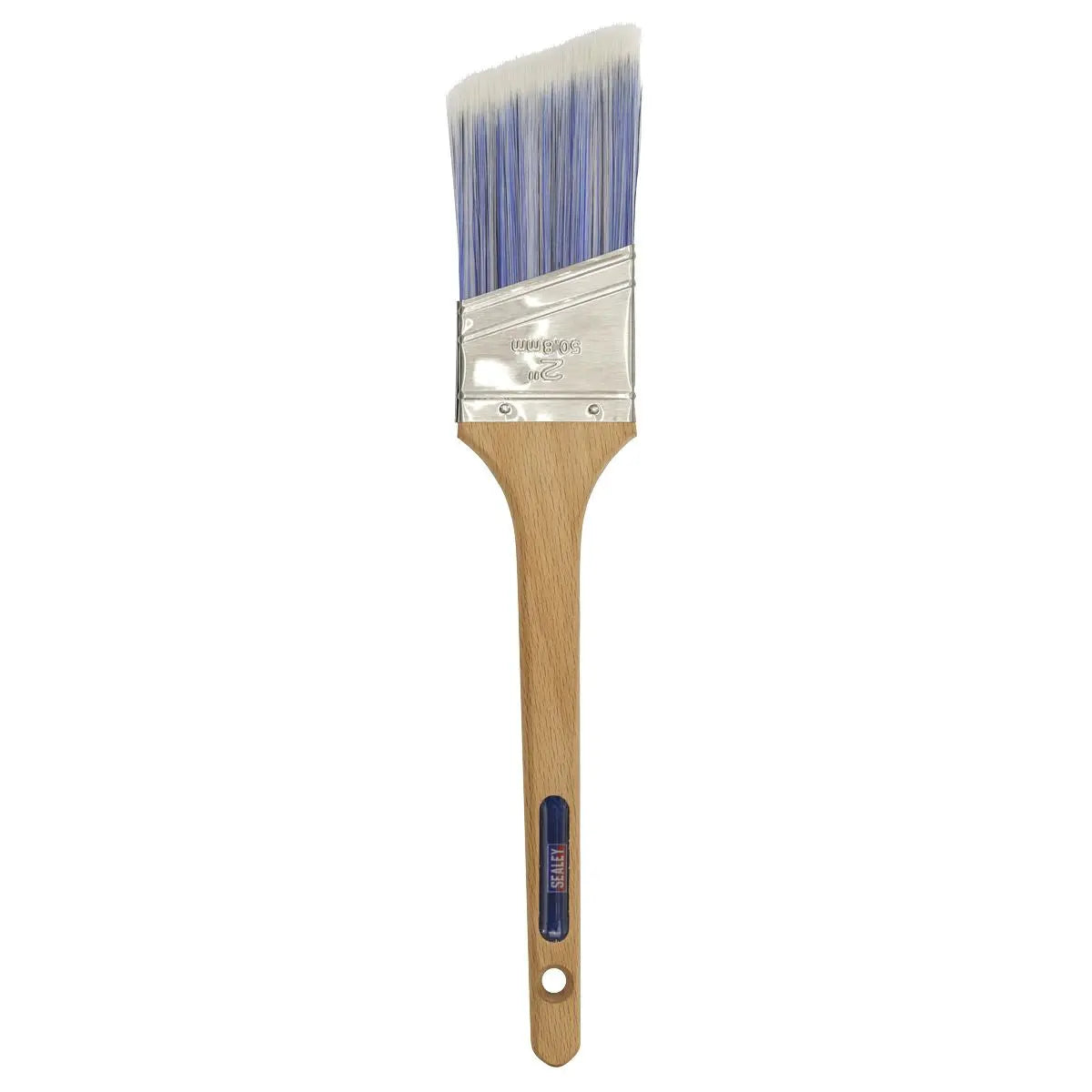 Sealey Wooden Handle Cutting-In Paint Brush 50mm  White Rose Tools
