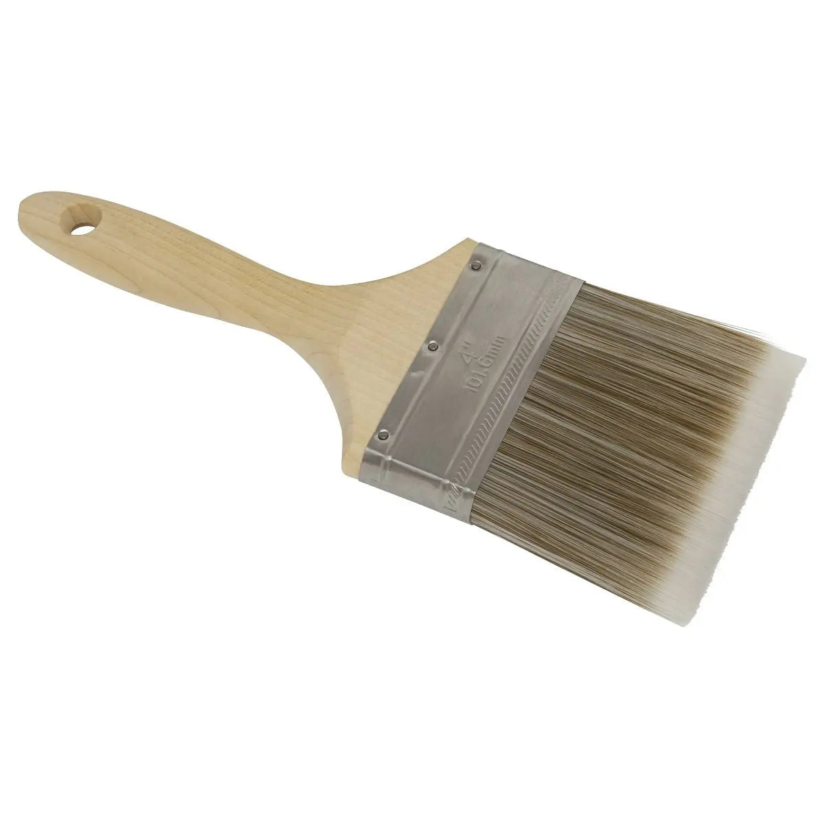 Sealey Wooden Handle Paint Brush 100mm  White Rose Tools