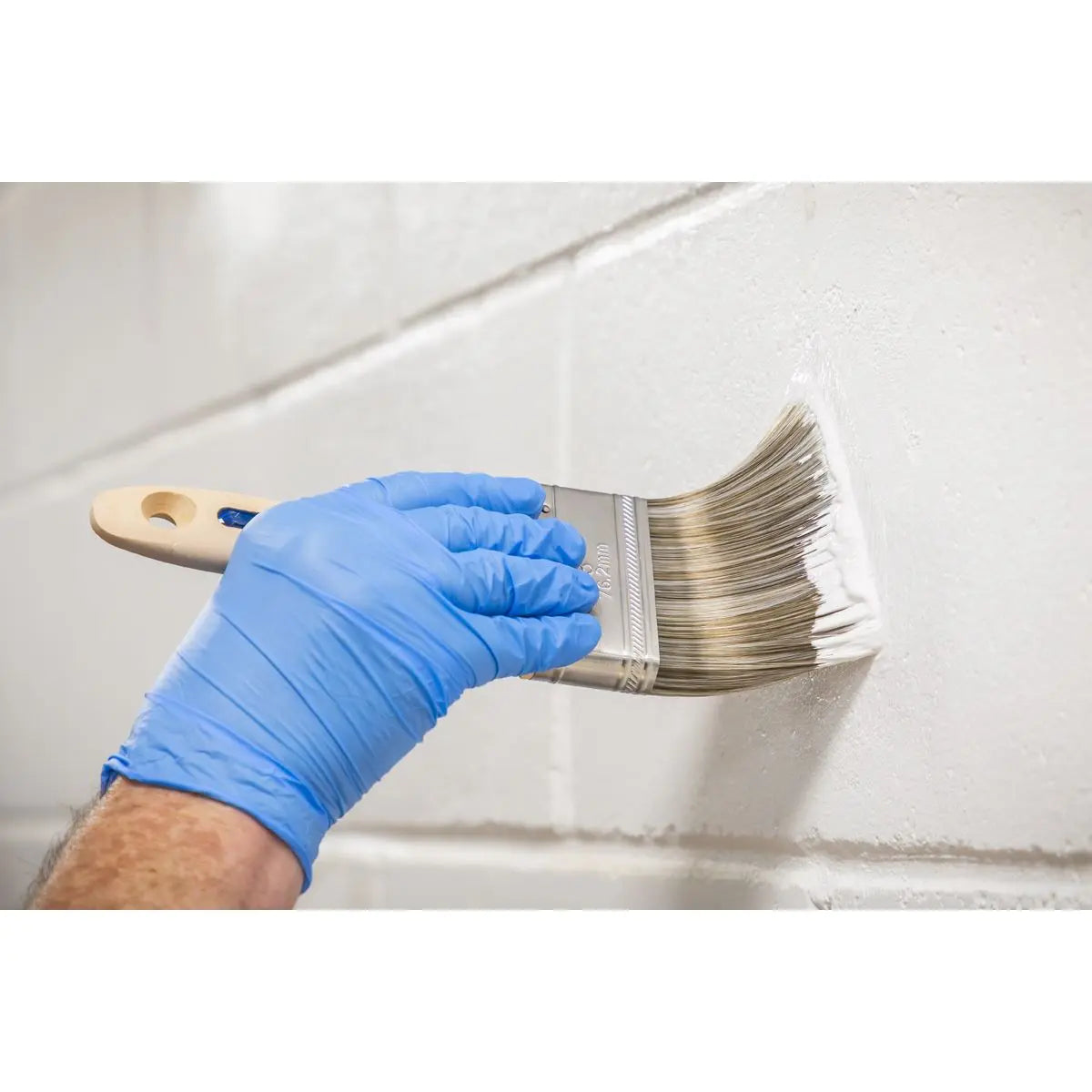 Sealey Wooden Handle Paint Brush 76mm  White Rose Tools