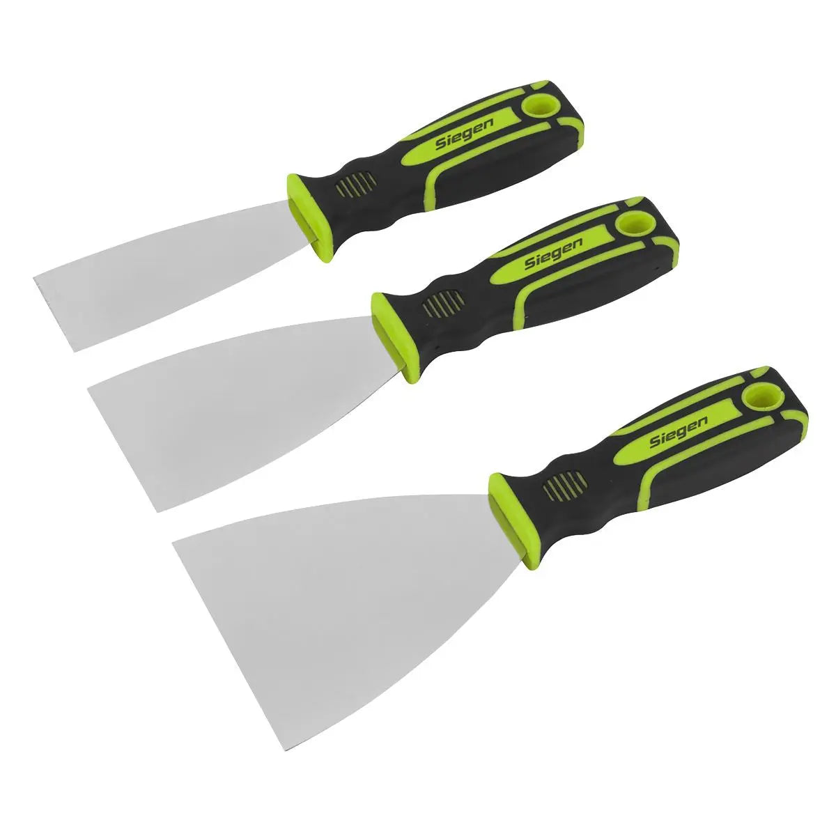 Siegen by Sealey 3 Piece Scraper Set 38mm 60mm 90mm