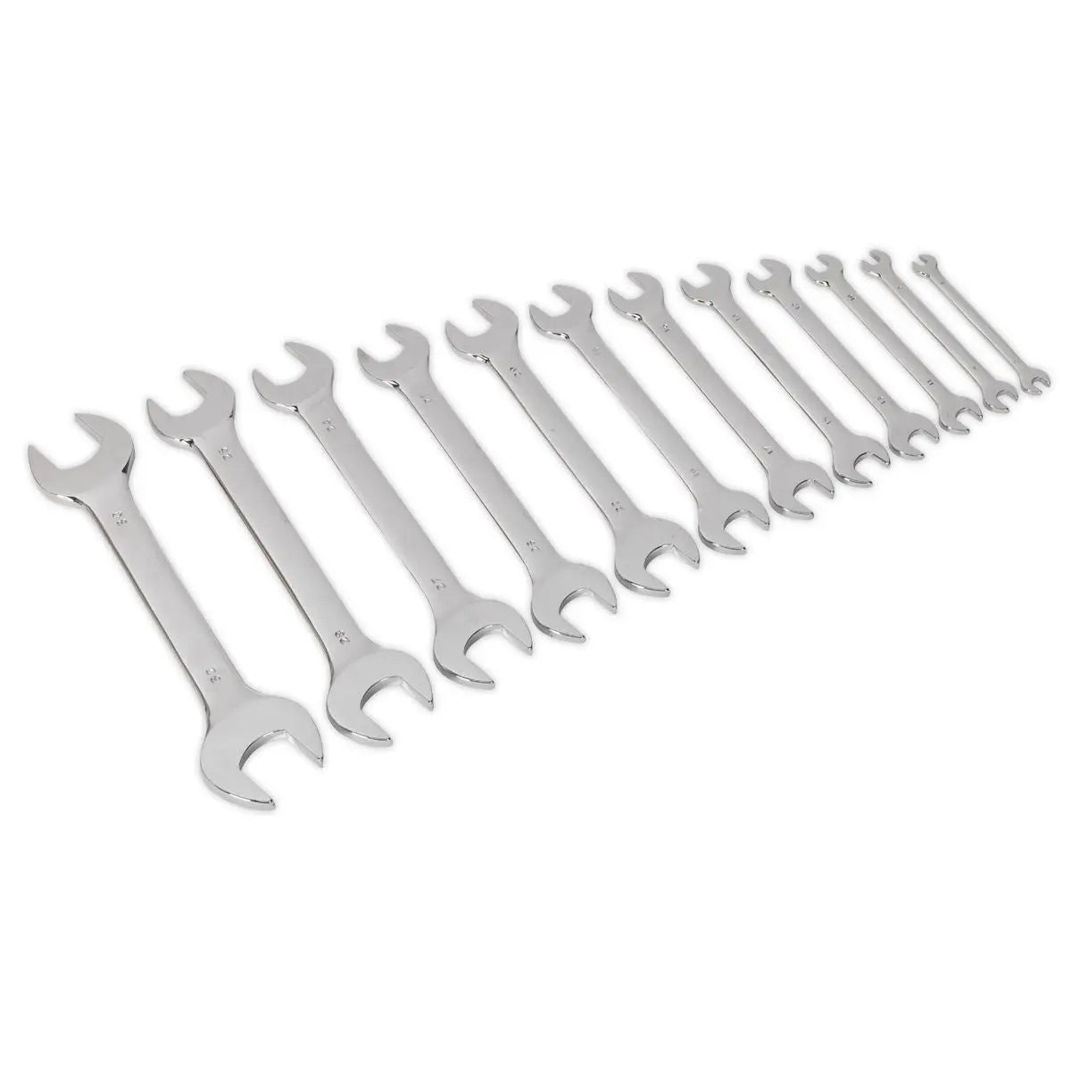 Siegen by Sealey Double Open-End Spanner Set 12pc Metric