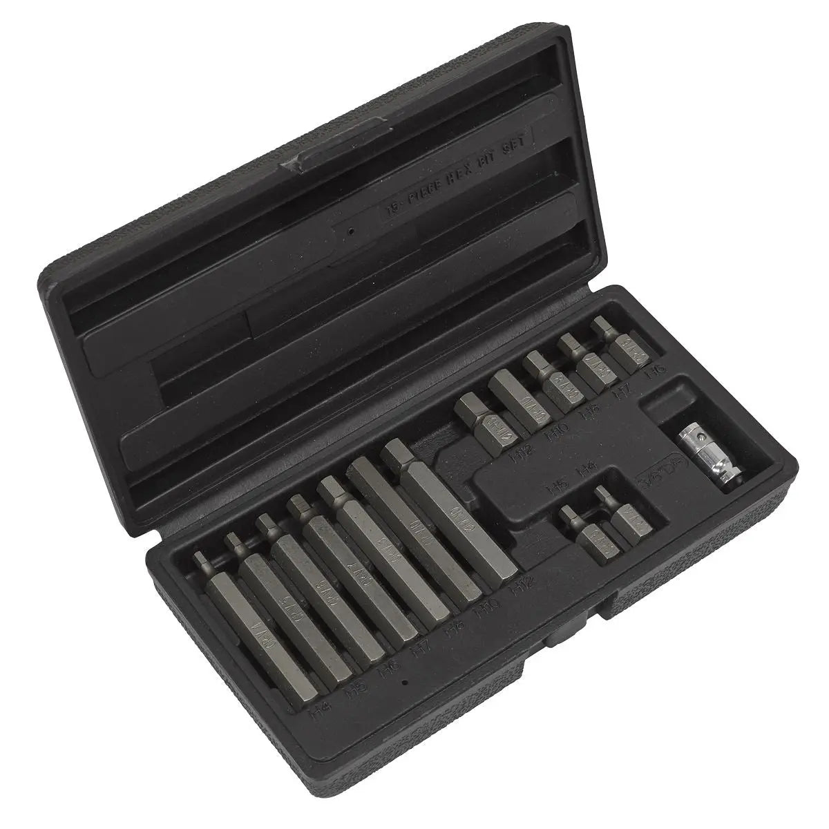 Siegen by Sealey Hex Bit & Holder Set 15pc - Metric