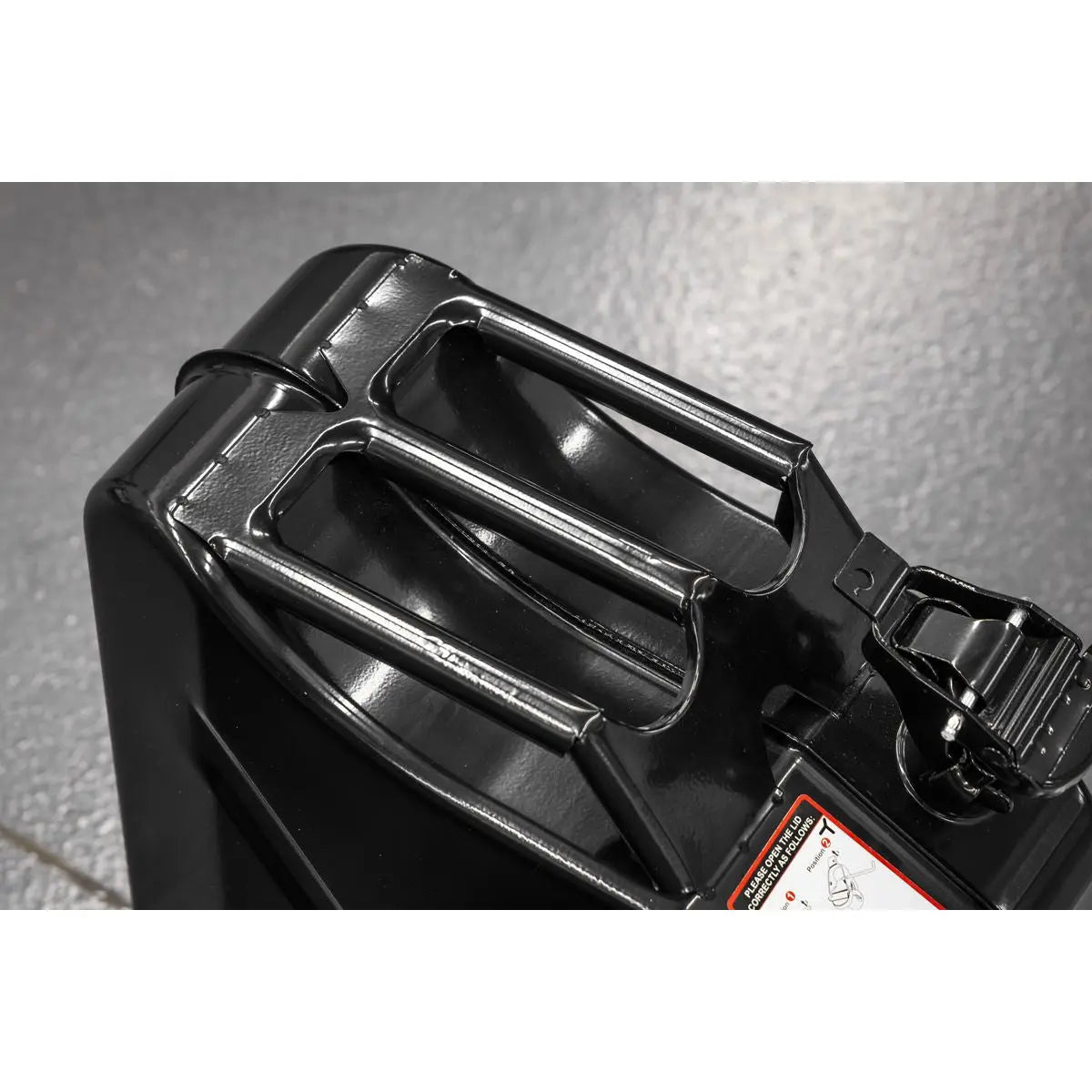 Siegen by Sealey Jerry Can 20L - Black White Rose Tools