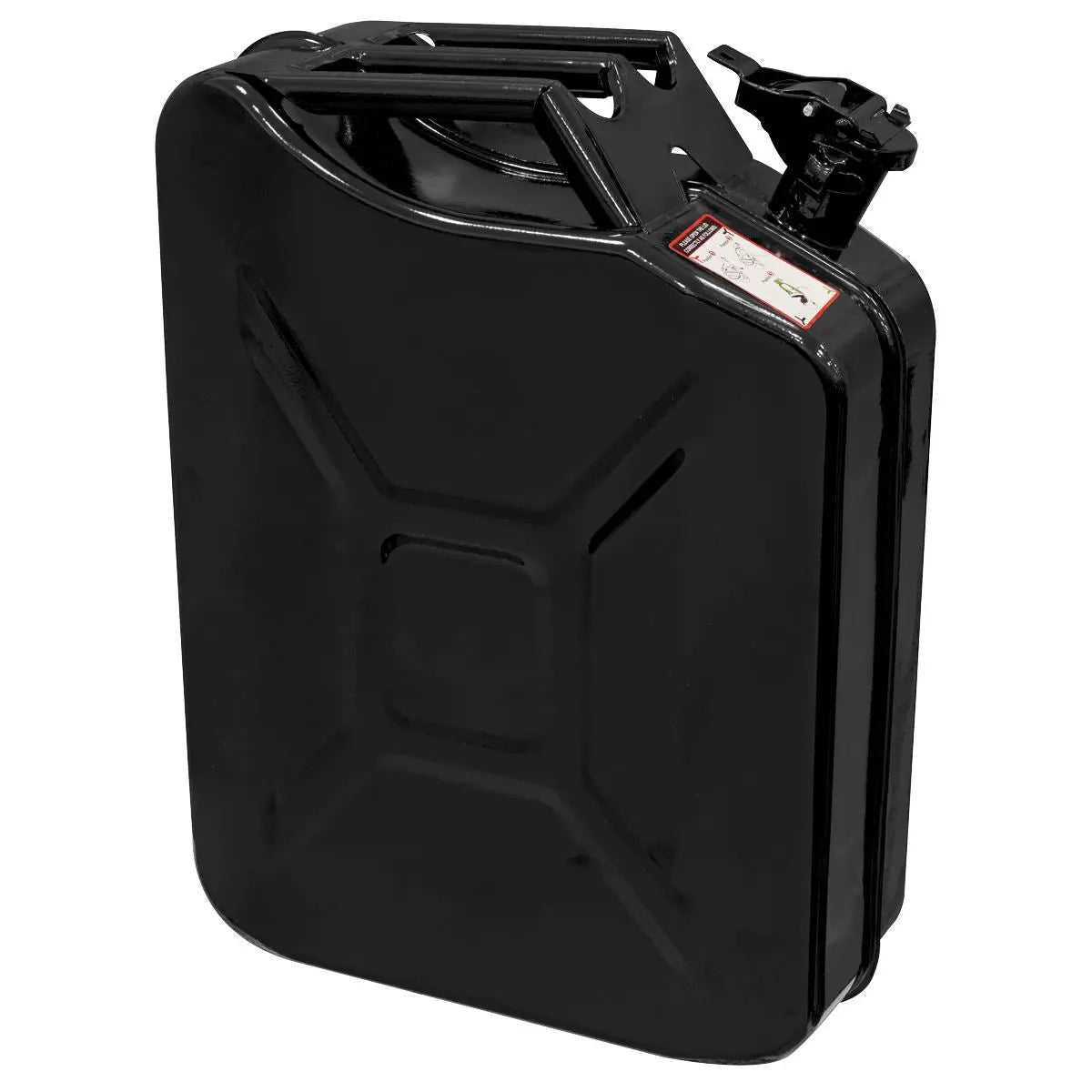 Siegen by Sealey Jerry Can 20L - Black White Rose Tools