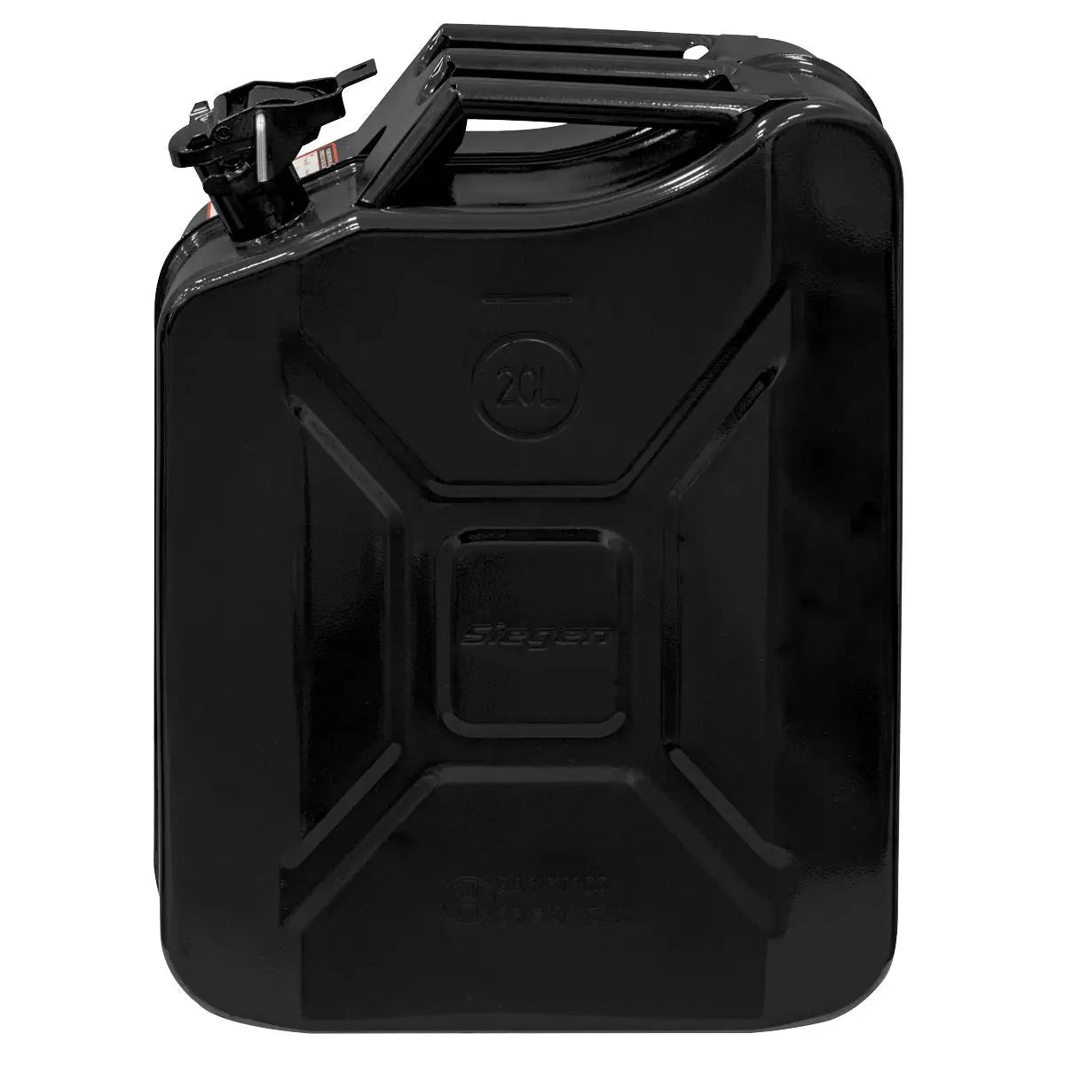 Siegen by Sealey Jerry Can 20L - Black White Rose Tools