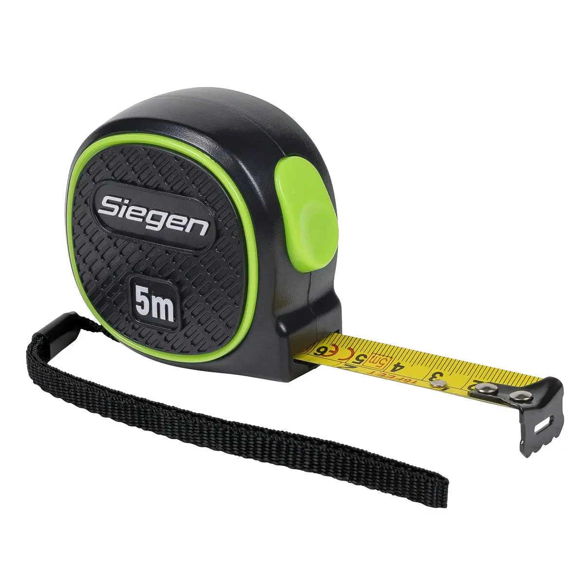 Siegen by Sealey Metric/Imperial Auto-Lock Tape Measure 5m(16ft) x 19mm White Rose Tools