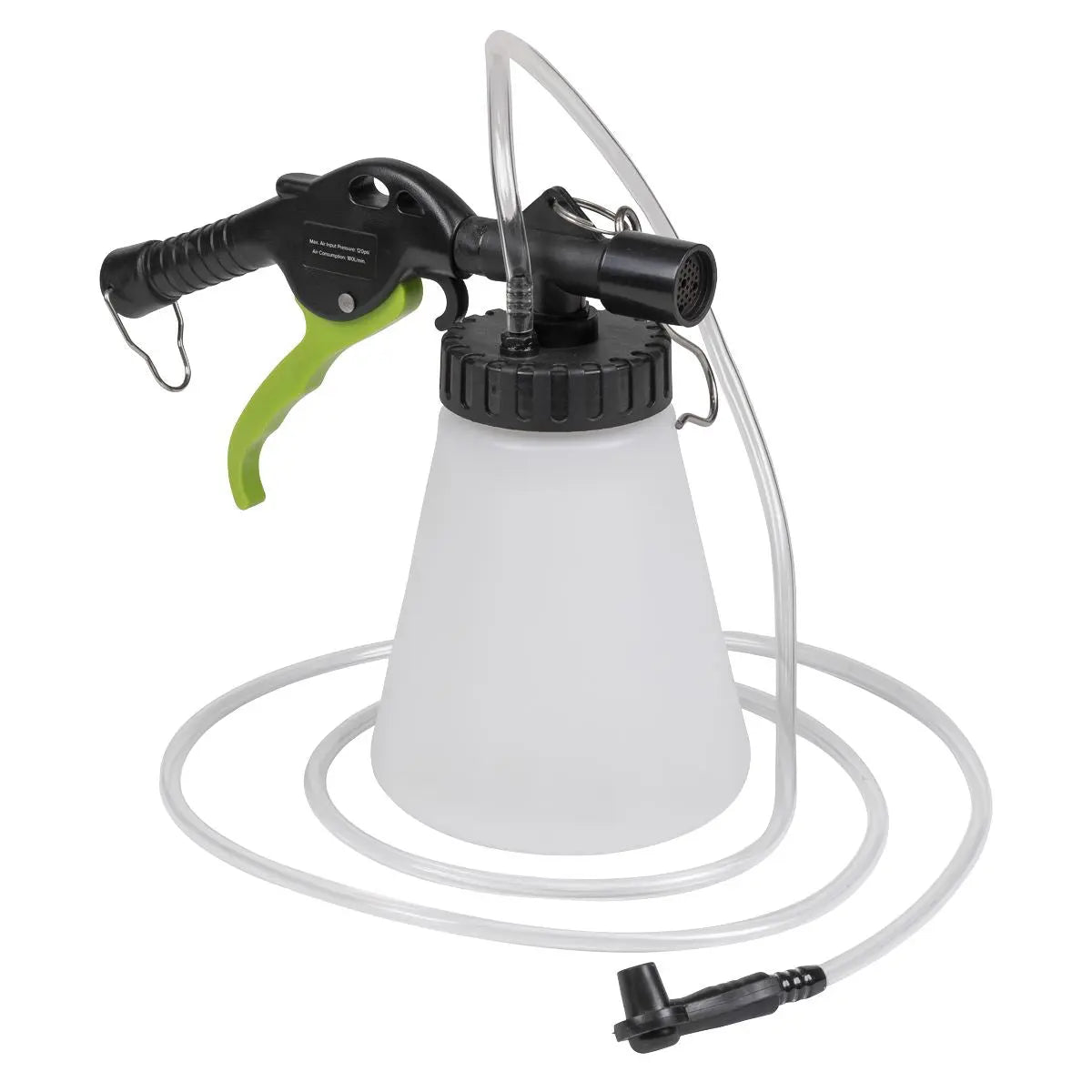 Siegen by Sealey Pneumatic Vacuum Brake & Clutch Bleeder 750ml White Rose Tools