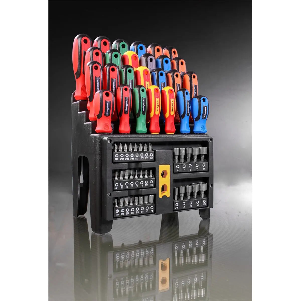 Siegen by Sealey Screwdriver, Bit & Nut Driver Set 61pc