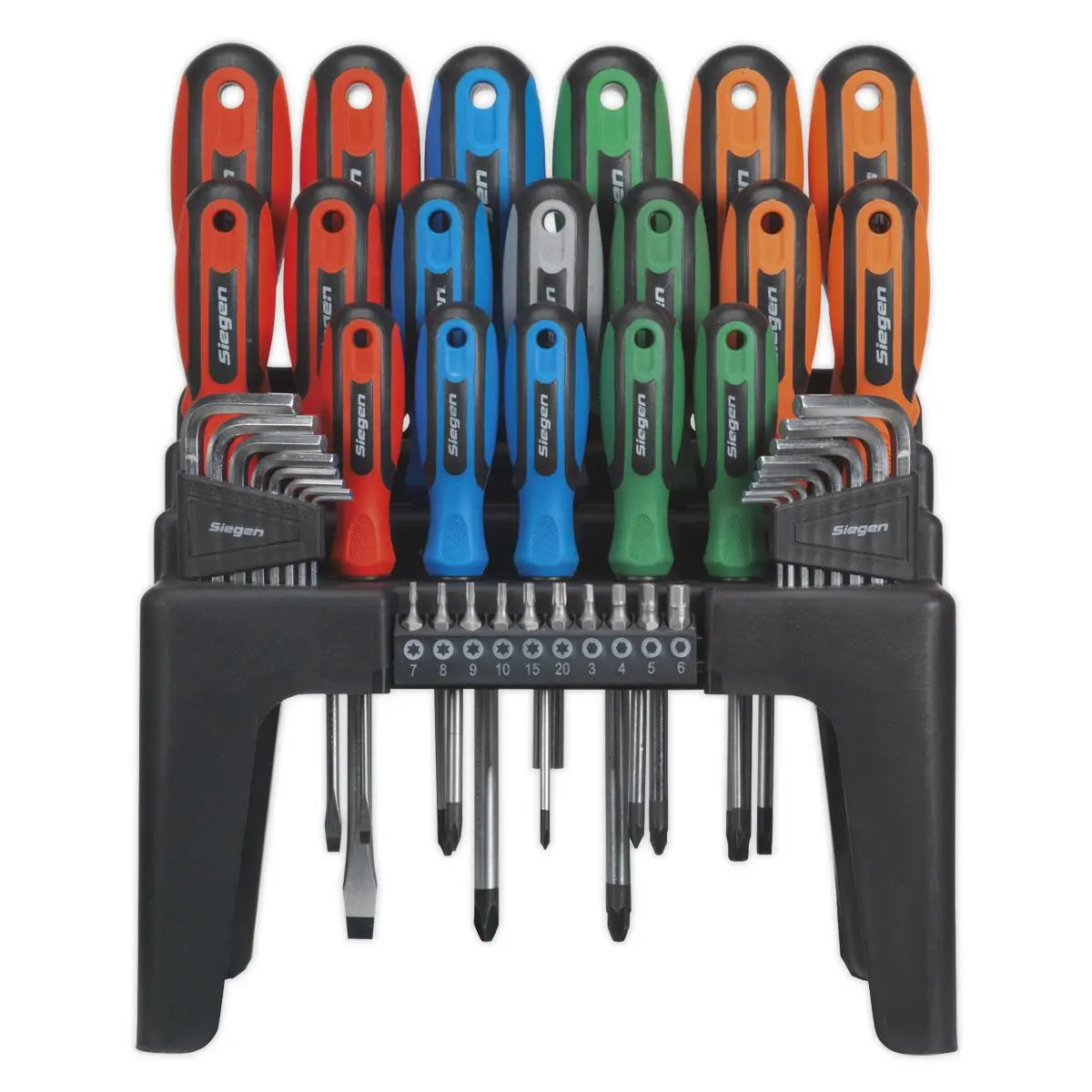 Siegen by Sealey Screwdriver, Hex Key & Bit Set 44pc