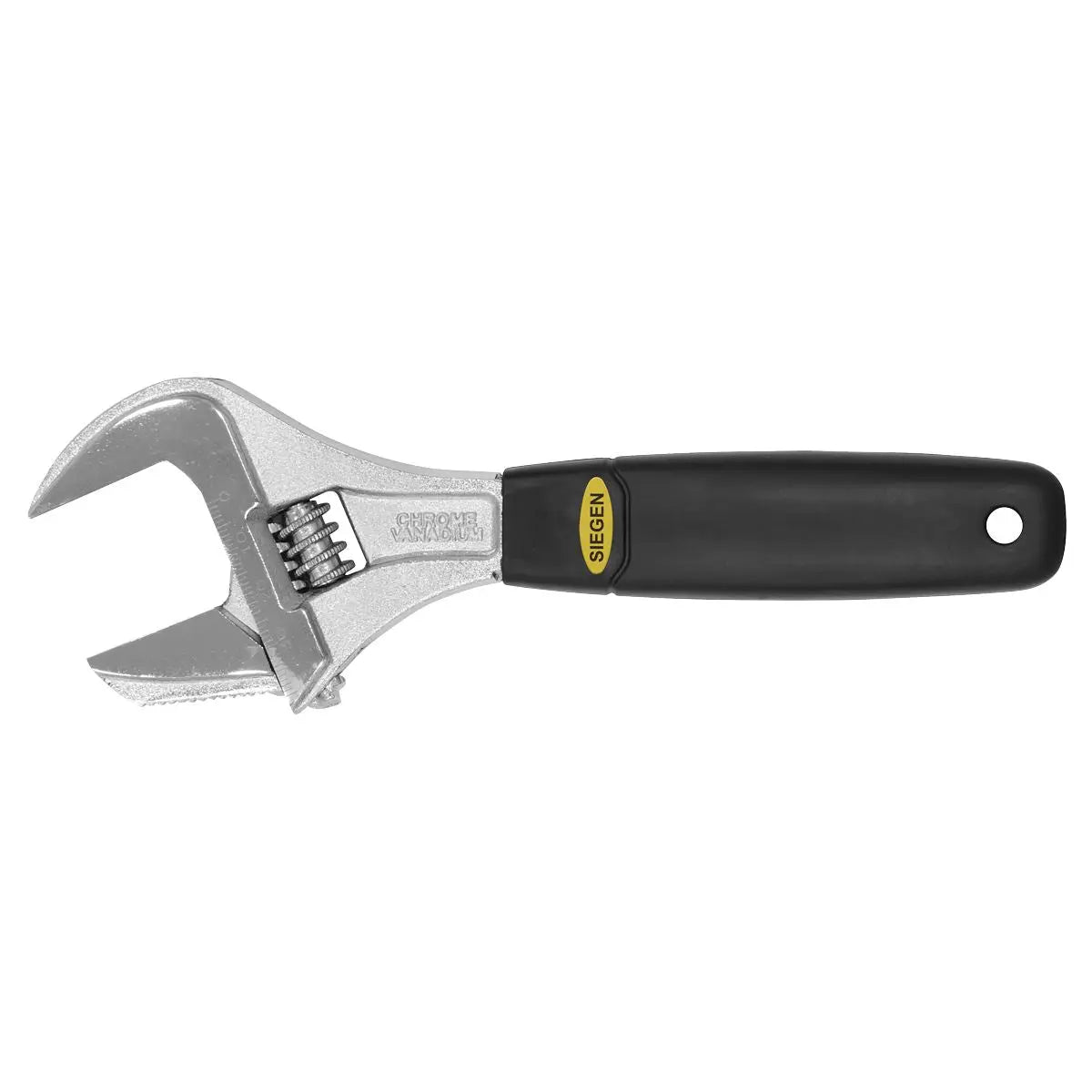 Siegen by Sealey Siegen Adjustable Wrench with Extra-Wide Jaw Capacity 200mm White Rose Tools