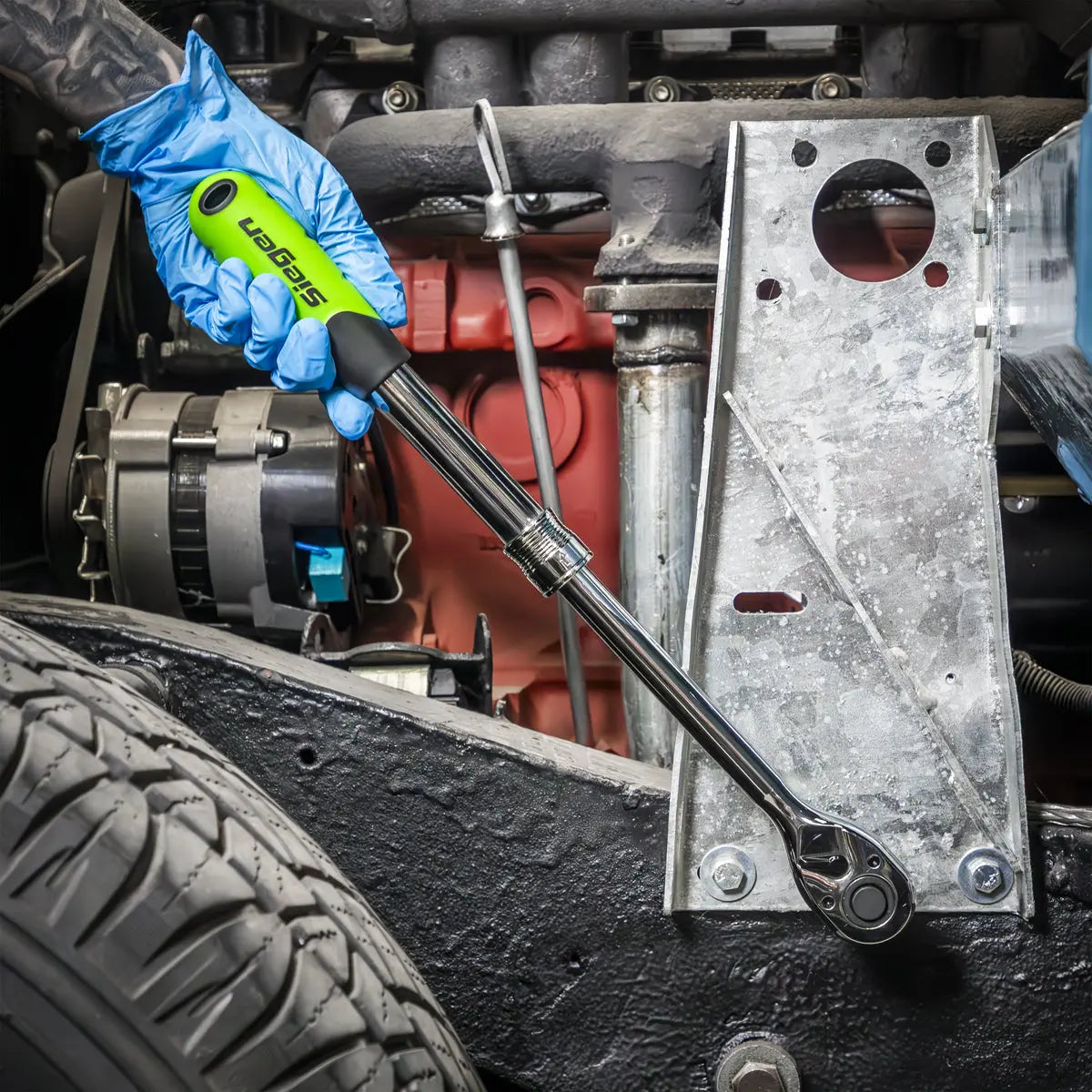 Siegen by Sealey Siegen Extendable Ratchet Wrench Set 3pc White Rose Tools