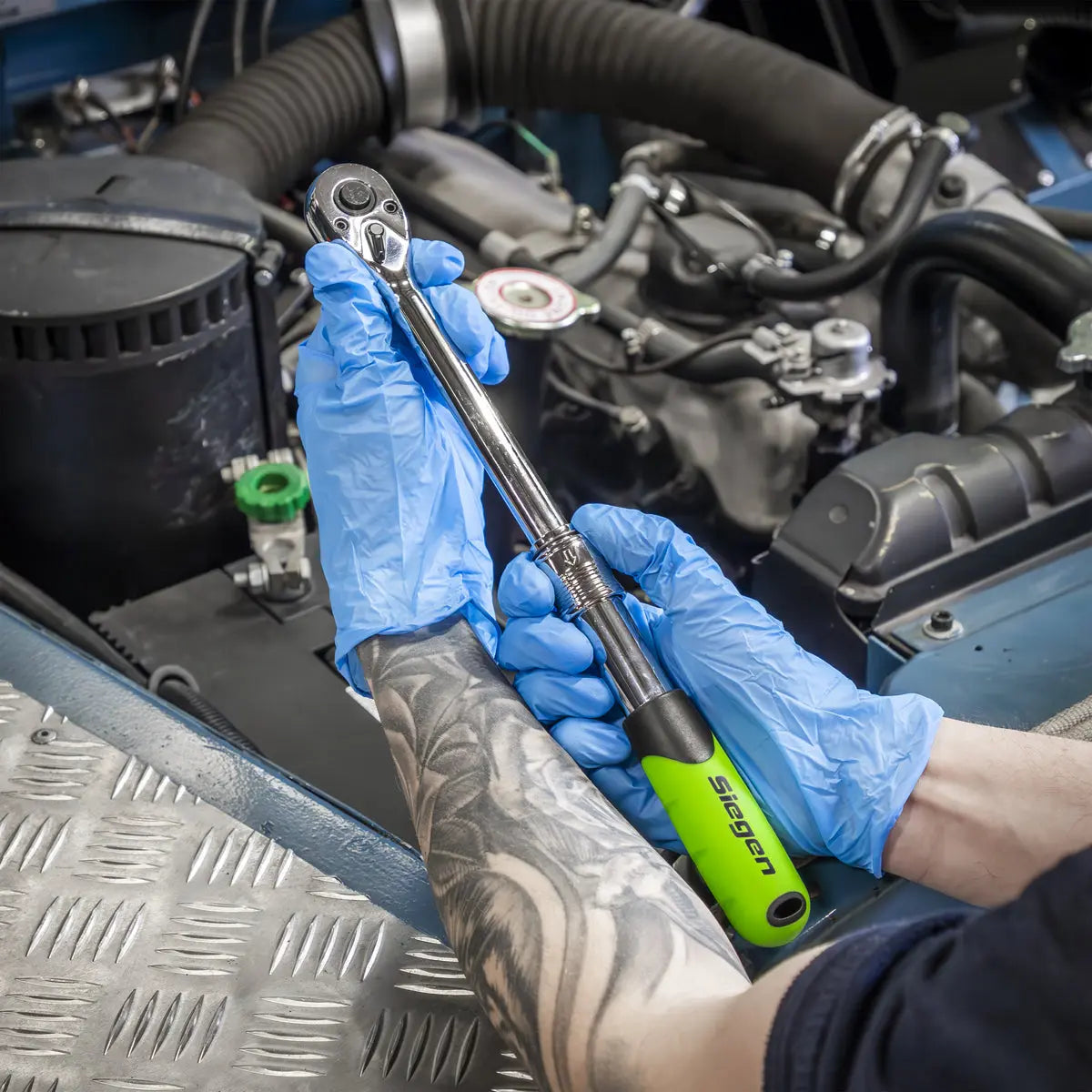 Siegen by Sealey Siegen Extendable Ratchet Wrench Set 3pc White Rose Tools