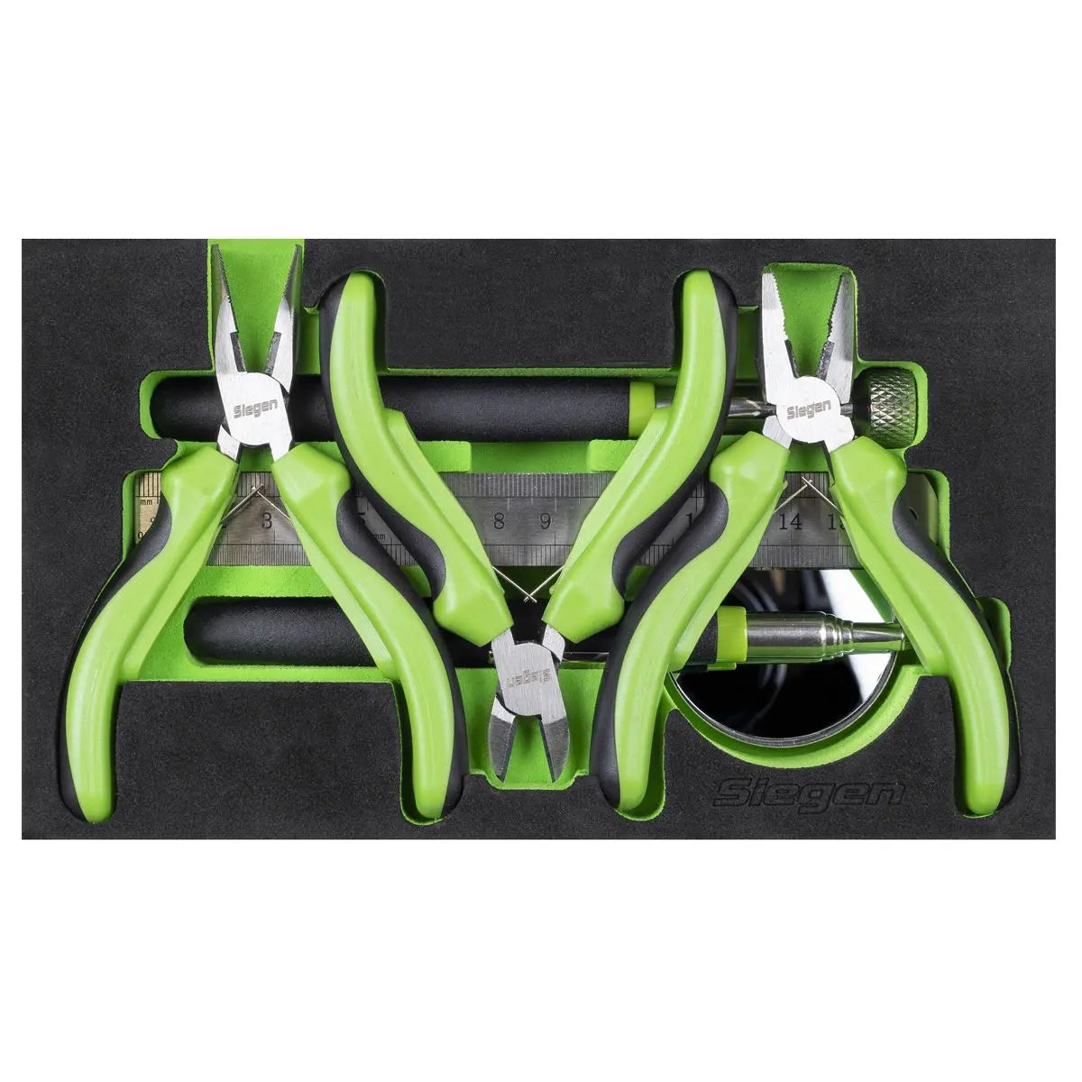 Siegen by Sealey Siegen Mini Toolbox 2 Drawer with 111pc Tool Kit White Rose Tools