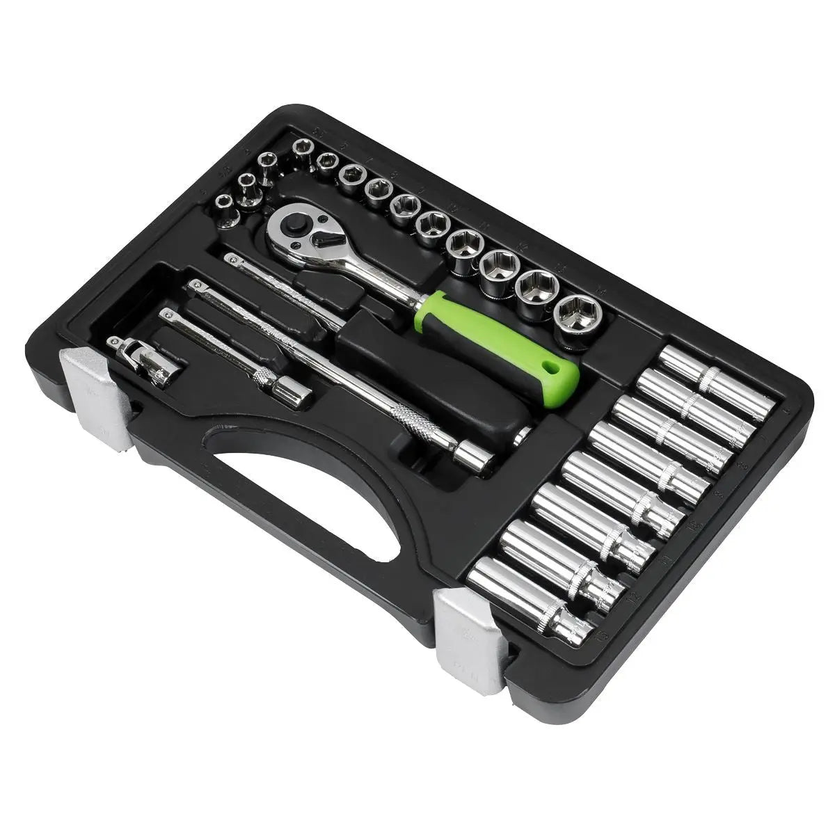 Siegen by Sealey Socket Set 26pc 1/4"Sq Drive Metric