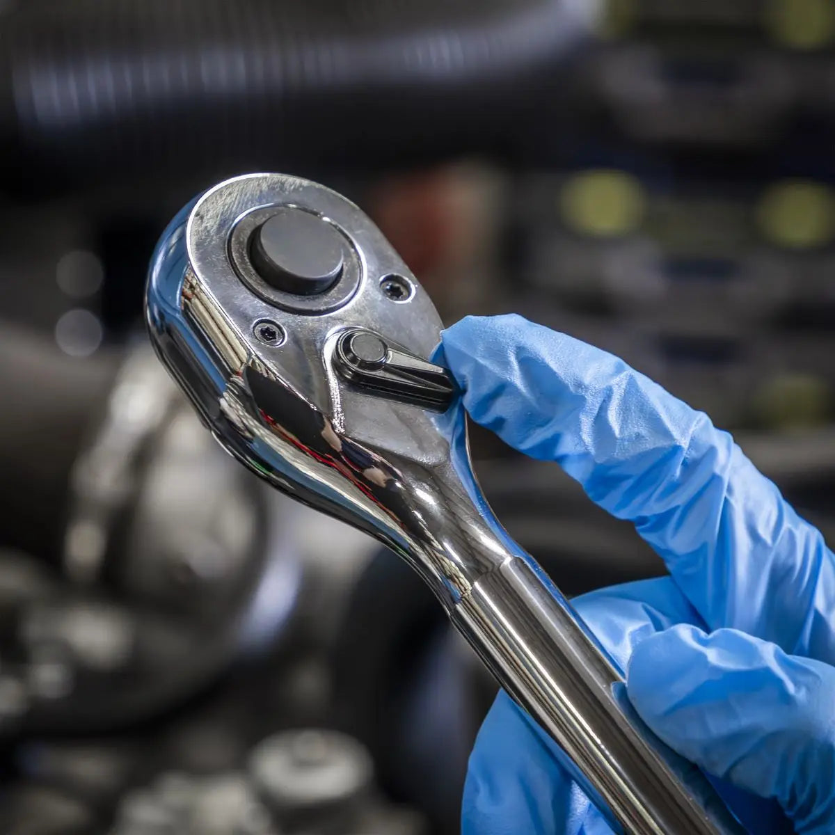 Siegen by Sealey Socket Set Extendable Ratchet 1/2"Sq Drive 26pc White Rose Tools