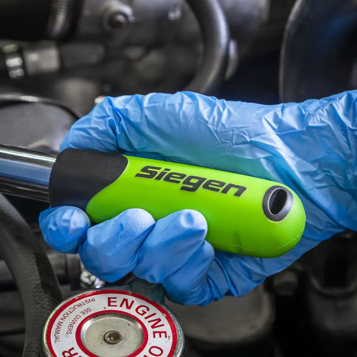 Siegen by Sealey Socket Set Extendable Ratchet 1/2"Sq Drive 26pc White Rose Tools