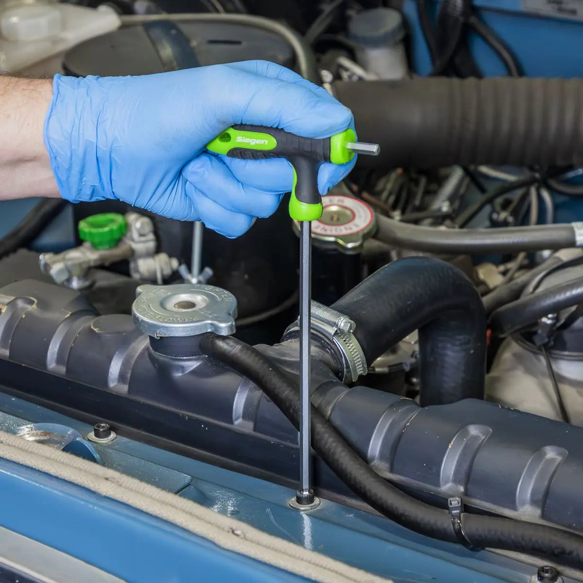 Siegen by Sealey T-Handle & Standard Hex/TRX-Star* Key Set with Tool Tray  White Rose Tools