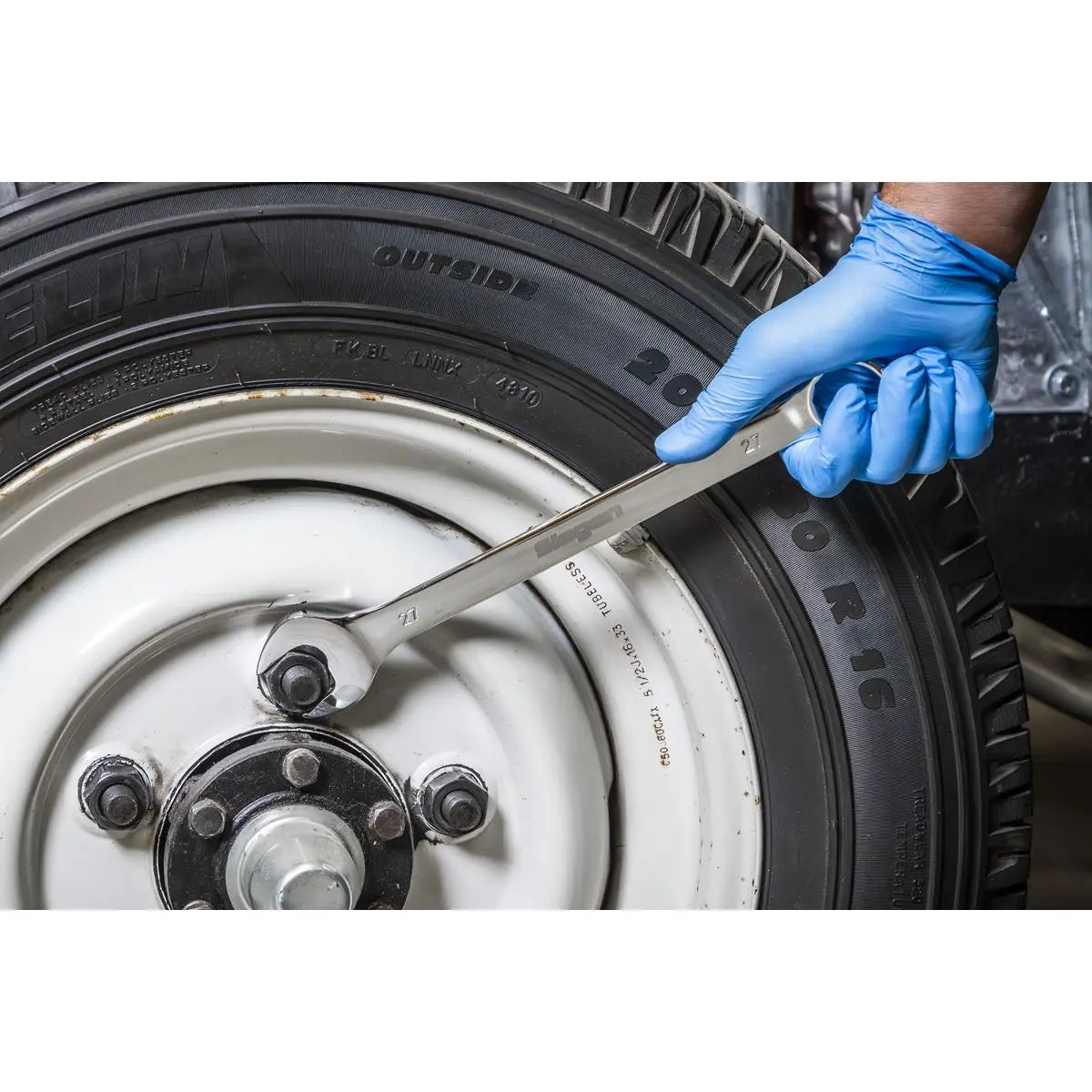 Siegen by Sealey Tool Tray with Combination Spanner Set 19pc - Metric  White Rose Tools