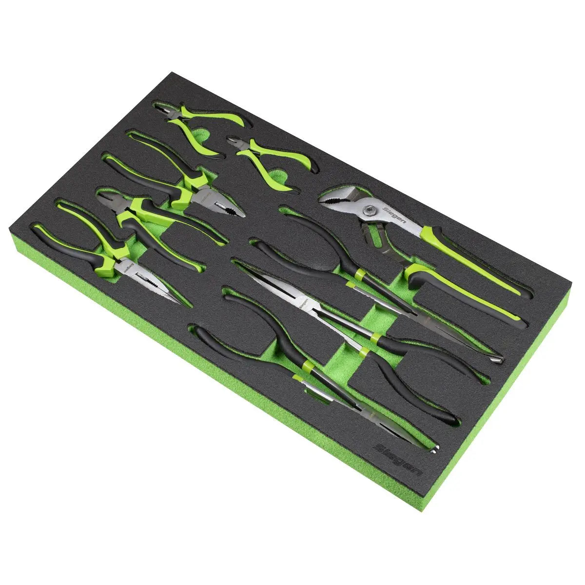 Siegen by Sealey Tool Tray with Pliers Set 9pc White Rose Tools