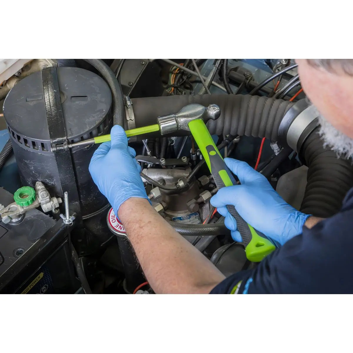 Siegen by Sealey Tool Tray with Pry Bar, Hammer & Punch Set 23pc  White Rose Tools