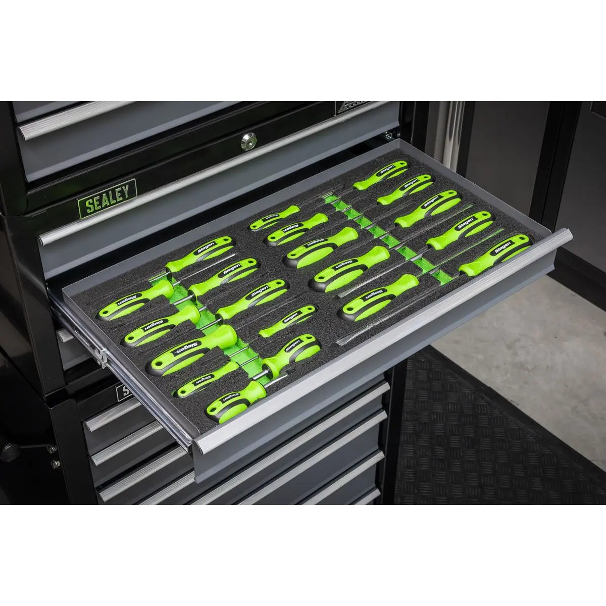 Siegen by Sealey Tool Tray with Screwdriver Set 20pc  White Rose Tools