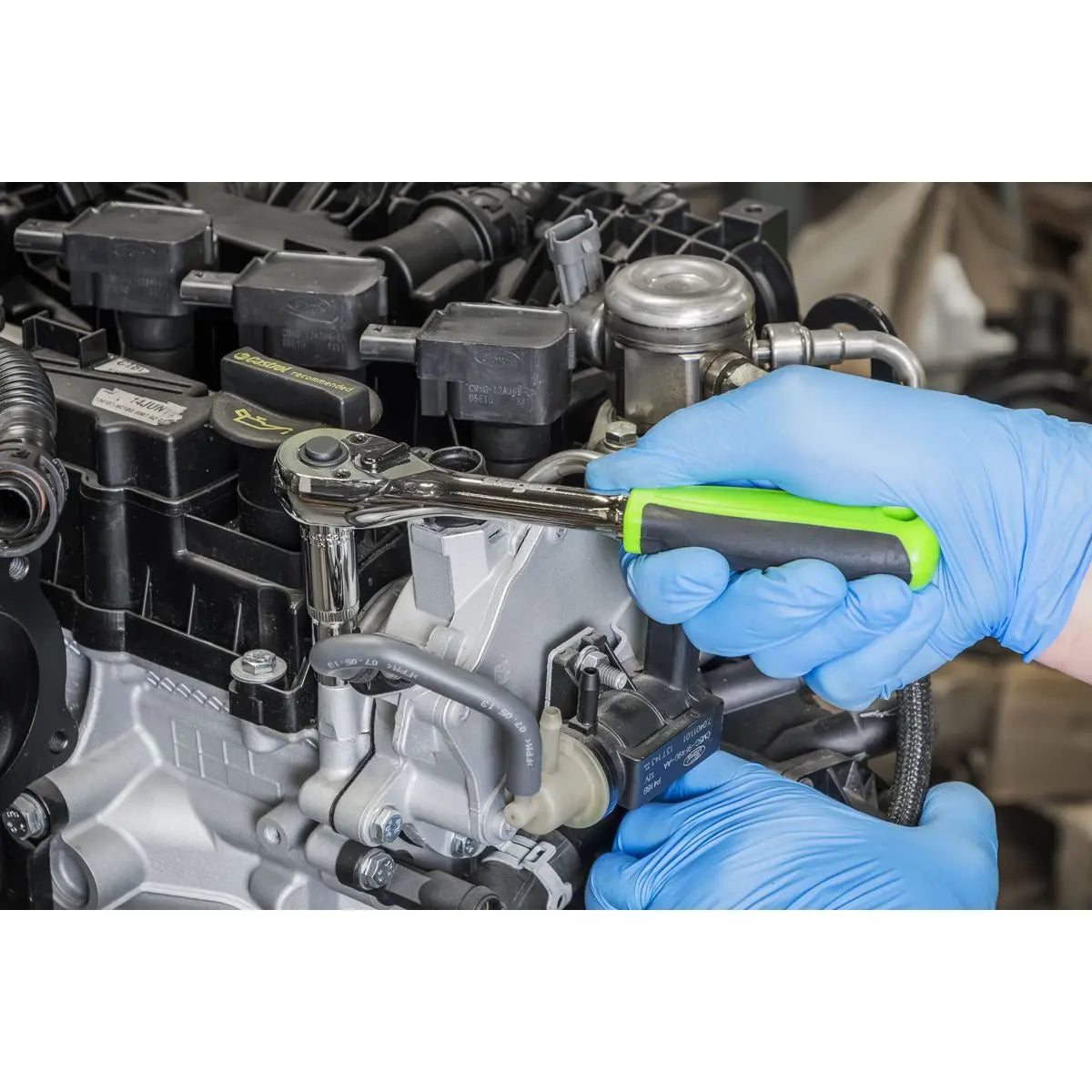 Siegen by Sealey Tool Tray with Socket Set 62pc 3/8"Sq Drive Metric  White Rose Tools