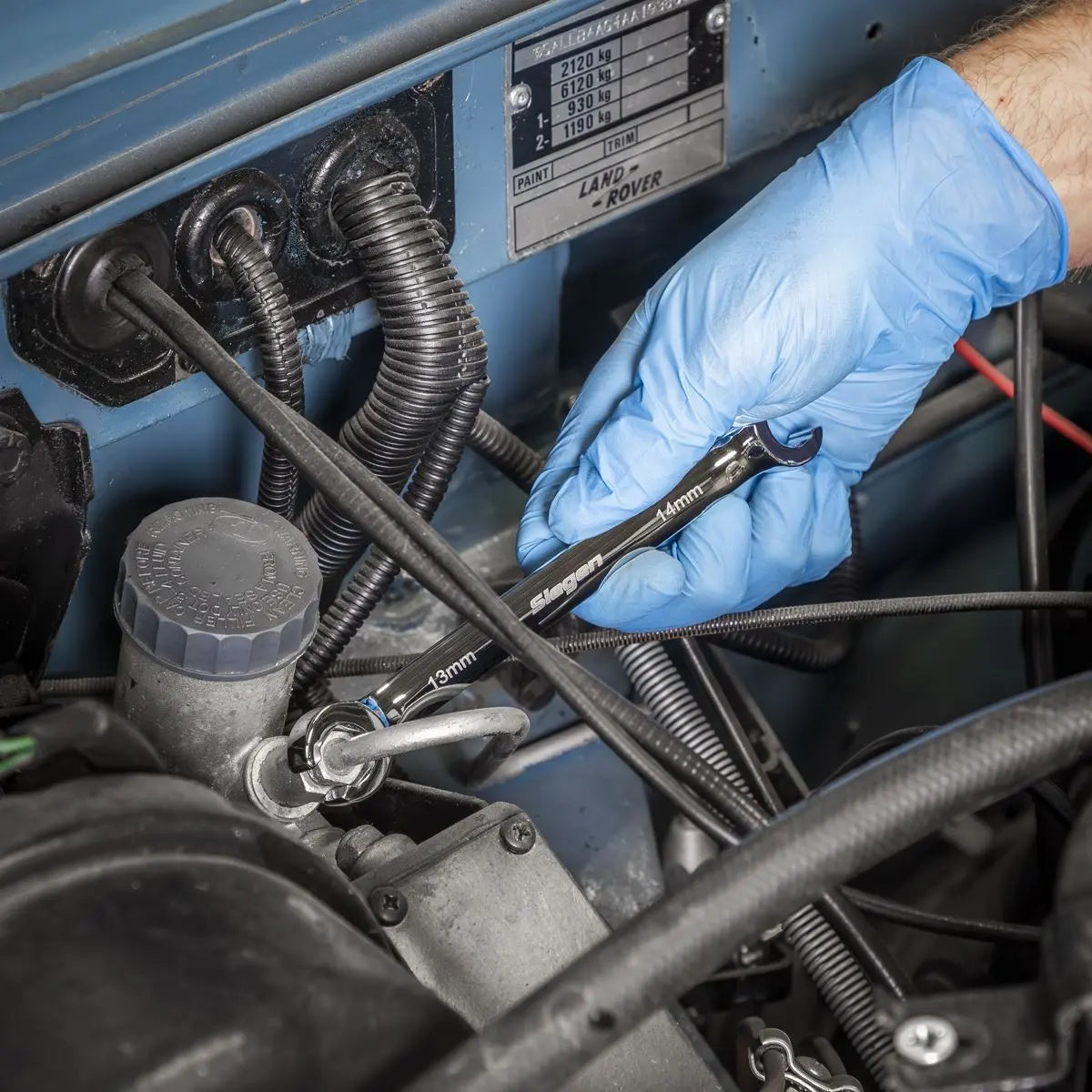 Siegen by Sealey Tool Tray with Specialised Spanner Set 30pc - Metric  White Rose Tools