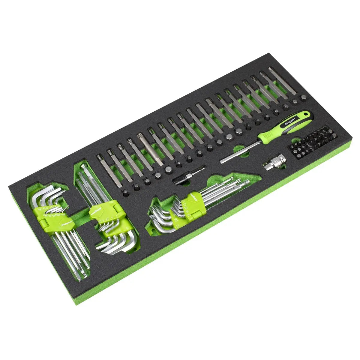 Siegen by Sealey Top Chest & Rollcab Combination 6 Drawer with Tool Kit 247pc White Rose Tools