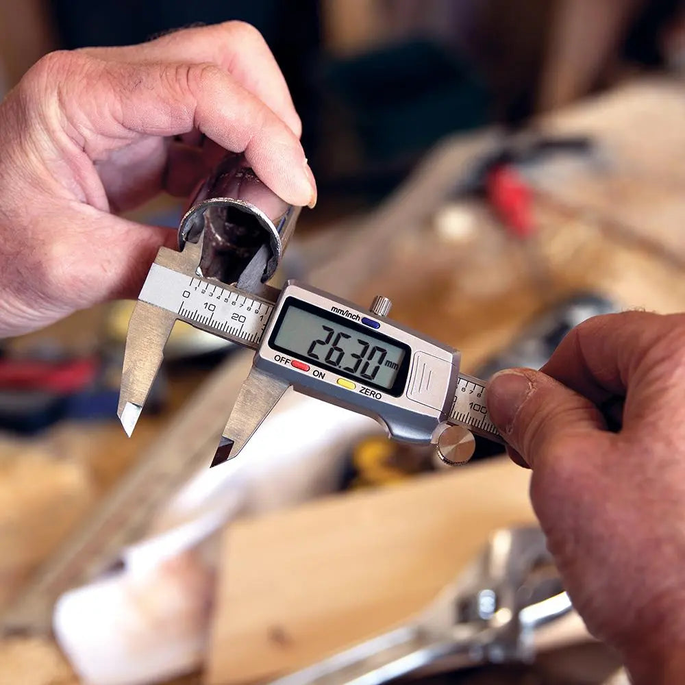 Silverline 0-150mm Digital Vernier Caliper Internal External Depth Measure