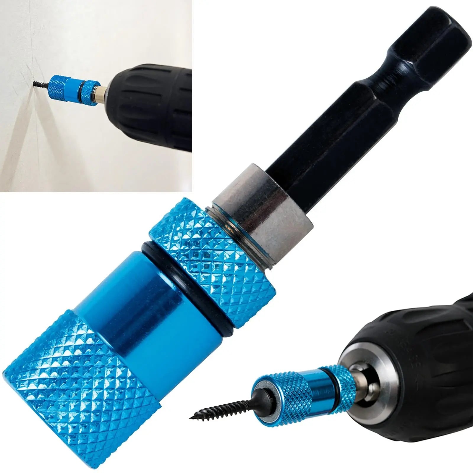 Silverline 1/4" Drywall Bit Holder Hex Shank Drive Drill Screw Driver