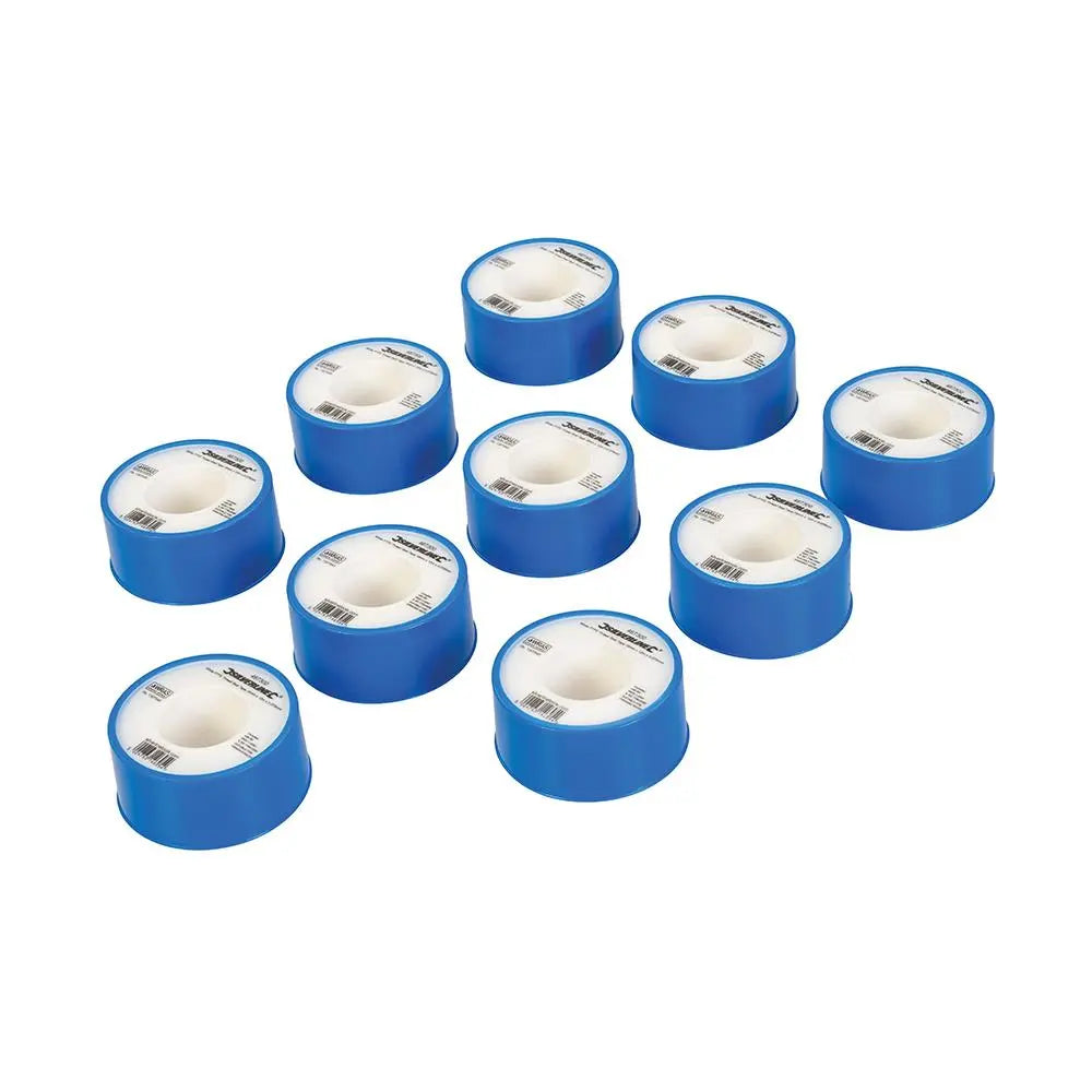 Silverline 1 Roll White PTFE Thread Seal Tap Water Plumbing 19mm x 12m