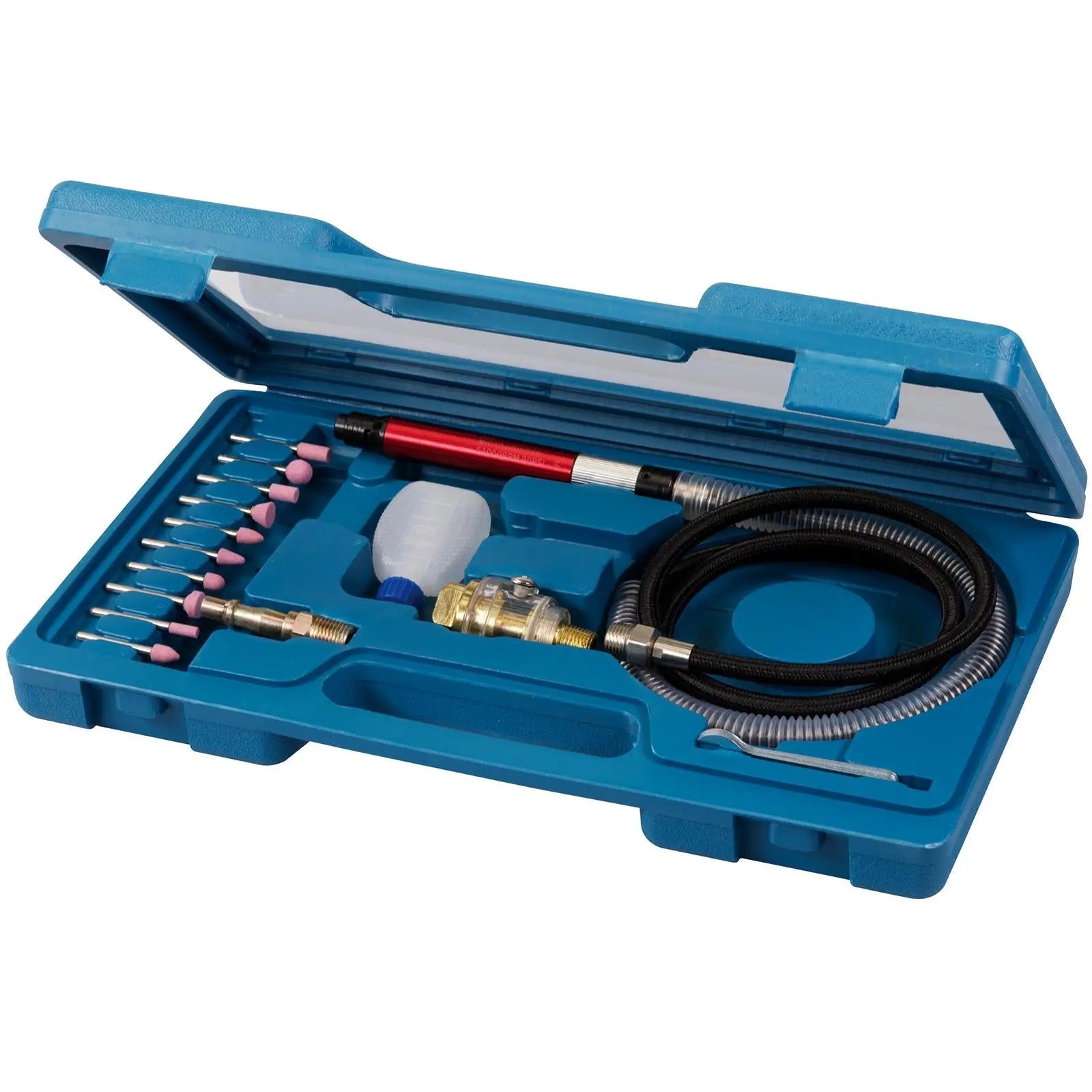 Silverline 1.5m Air Micro Grinder Kit High Speed Heads Oiler Precise