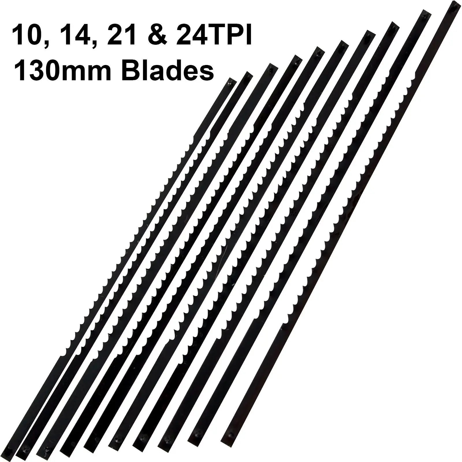 Silverline 10 Pack 130mm Scroll Saw Blades