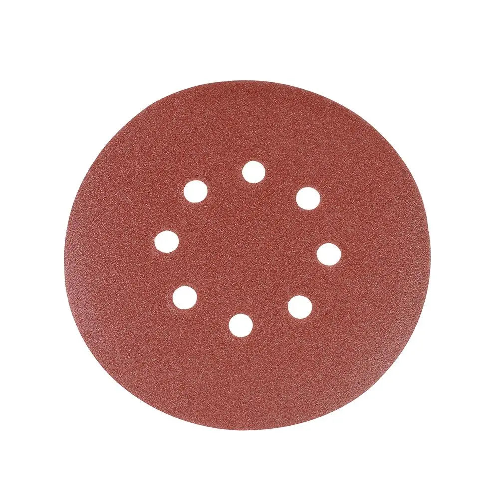 Silverline 10 Piece Punched Hook & Loop Sanding Discs