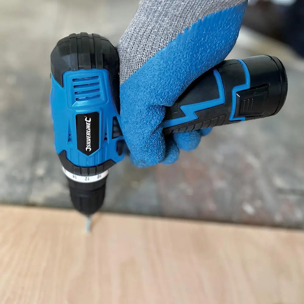 Silverline 10.8V Drill Driver 521457 White Rose Tools