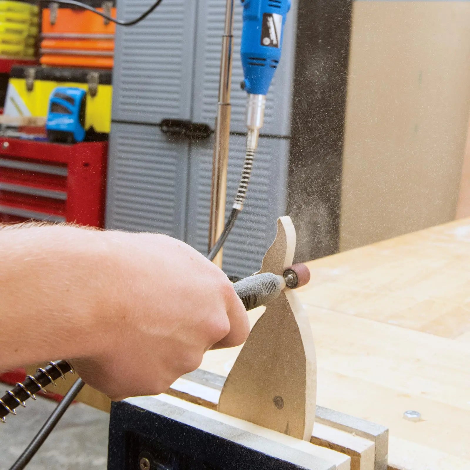 Silverline 12 Piece Drum Sanding Kit Rotary Hobby Tool 1/4" 1/2" 3.1mm