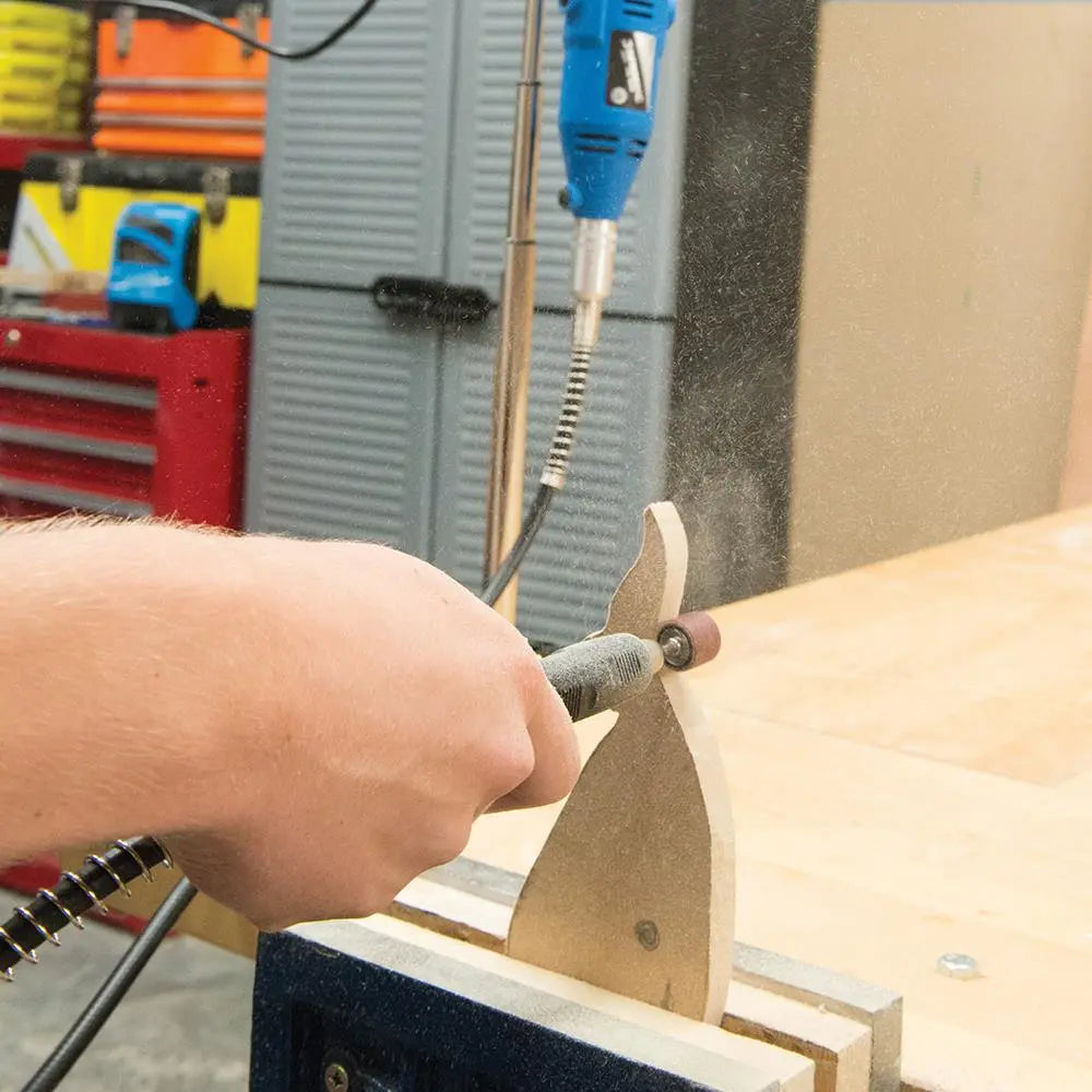 Silverline 12 Piece Drum Sanding Kit Rotary Hobby Tool 1/4" 1/2" 3.1mm