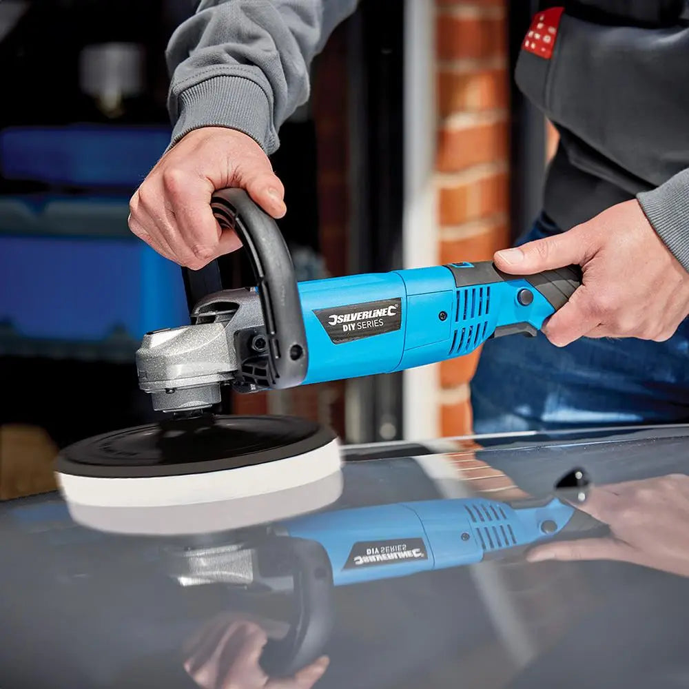 Silverline 1200W Sander Polisher 180mm 264569 White Rose Tools