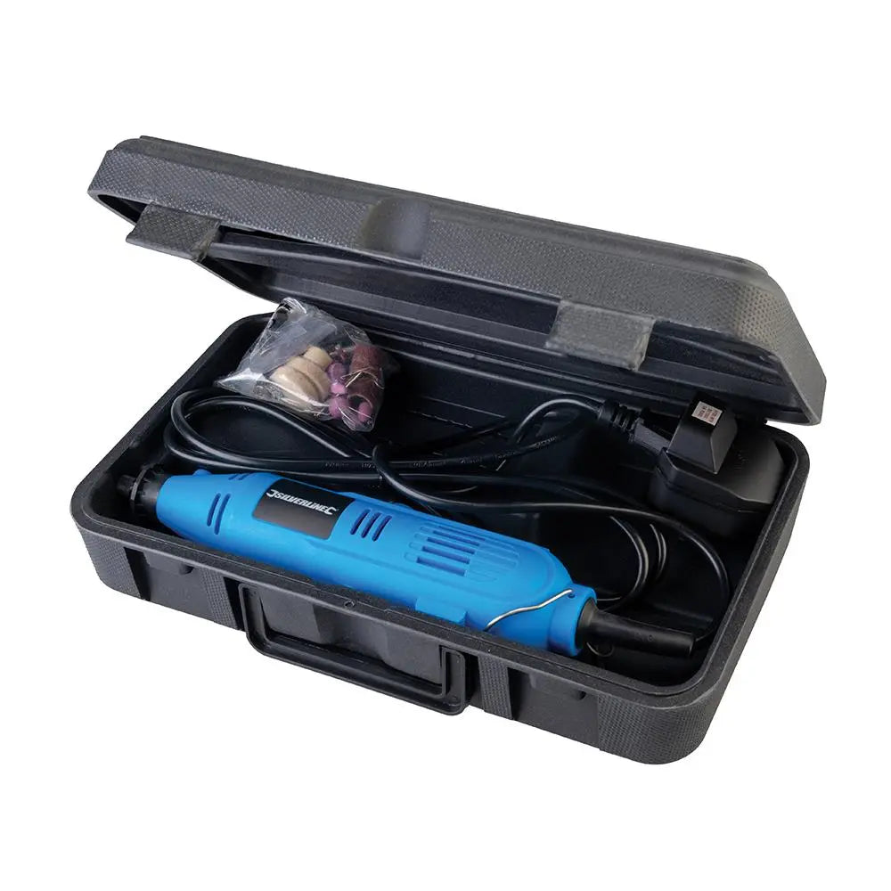 Silverline 135W Multi-Function Rotary Tool 249765 White Rose Tools