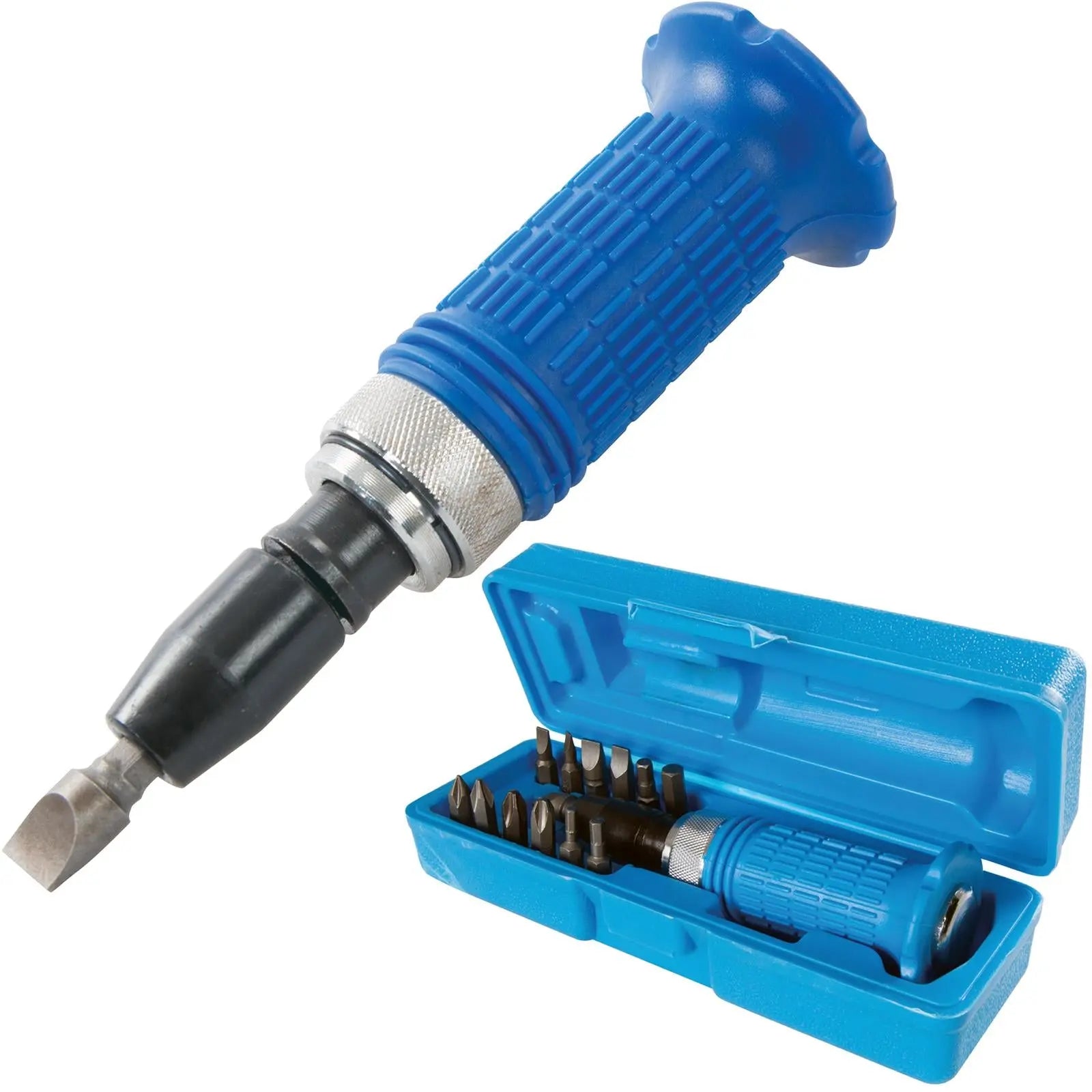 Silverline 14 Piece Soft-Grip Impact Driver Set Screwdriver Phillips Slotted Hex