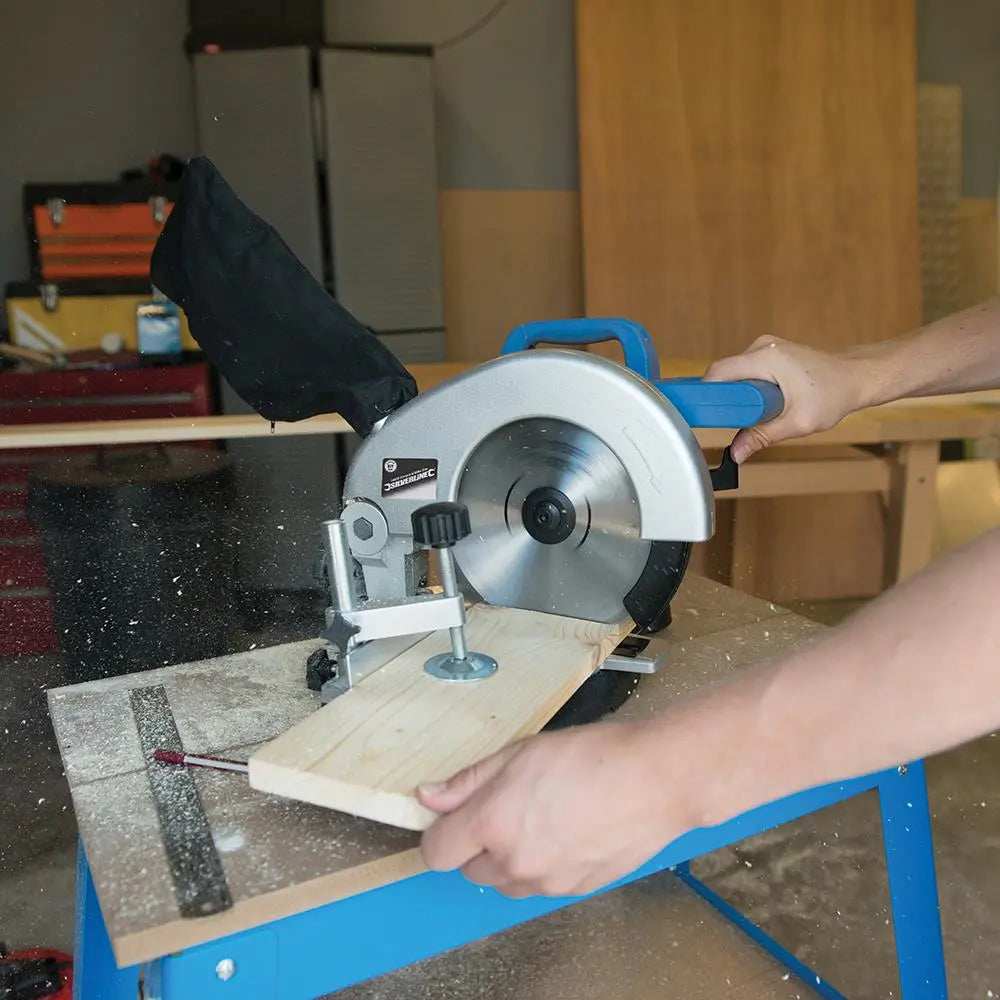 Silverline 1400W Compound Mitre Saw 210mm 262705  White Rose Tools