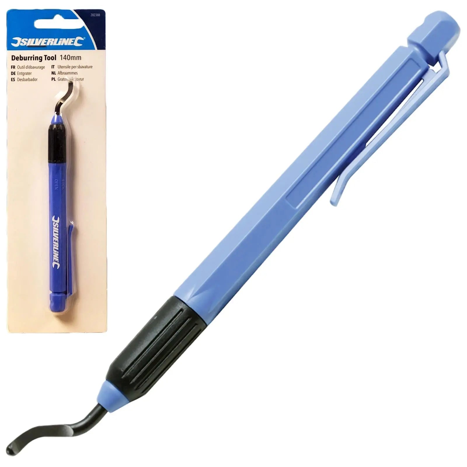 Silverline 140mm Deburring Tool Pipe Plumbing Steel Copper Brass Plastic