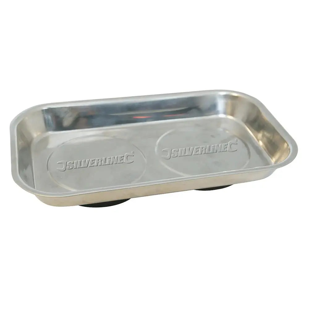 Silverline 150 x 225mm Magnetic Parts Tray Nuts Bolts Fixings Garage