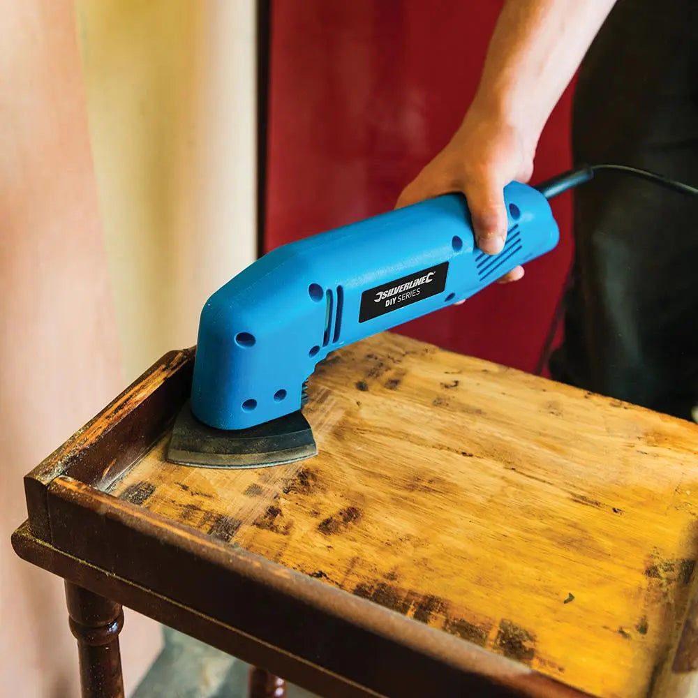 Silverline 180W Detail Sander 90mm 261345  White Rose Tools