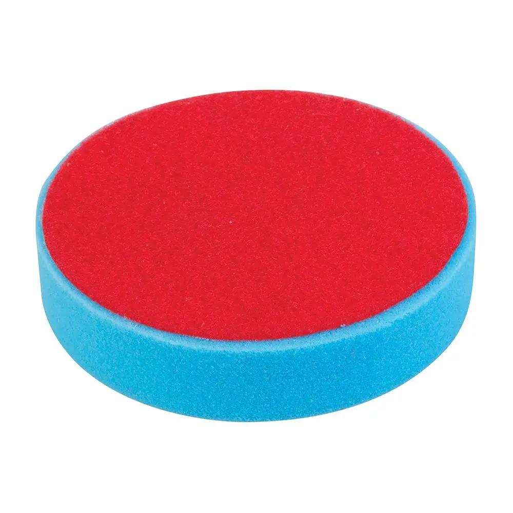 Silverline 180mm Hook & Loop Foam Polishing Head Medium Blue White Rose Tools