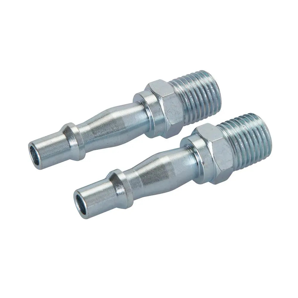 Silverline 2 Piece Male Bayonet Coupler 1/4" BSP Connector Hose Air Line